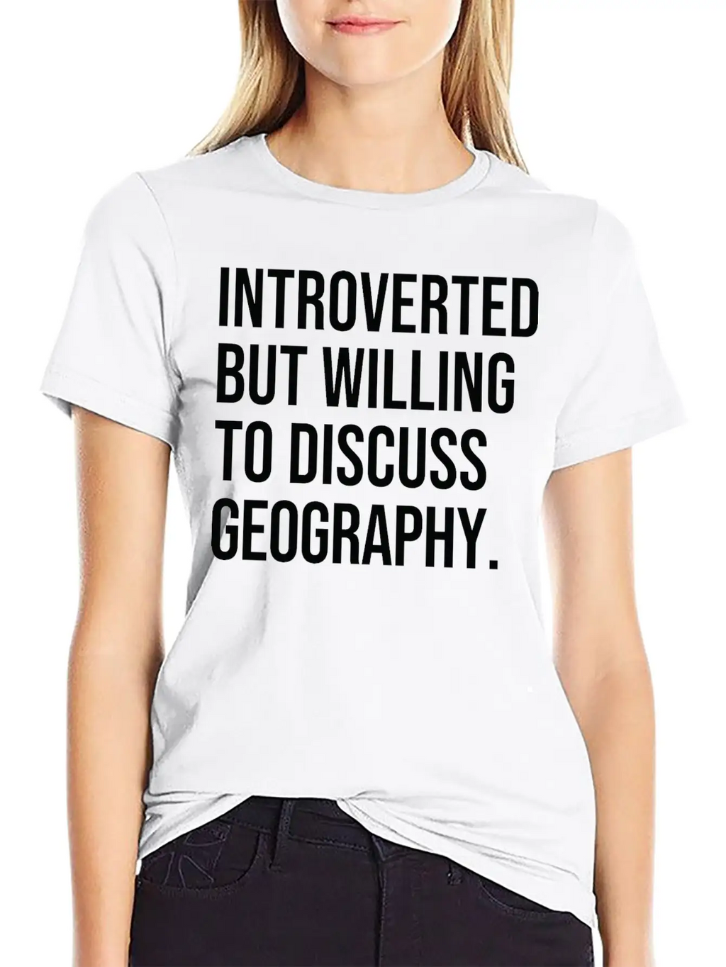 Geography Funny Introverted Geographer Saying Classic Cotton Tee – Unisex Comfort For Any Season
