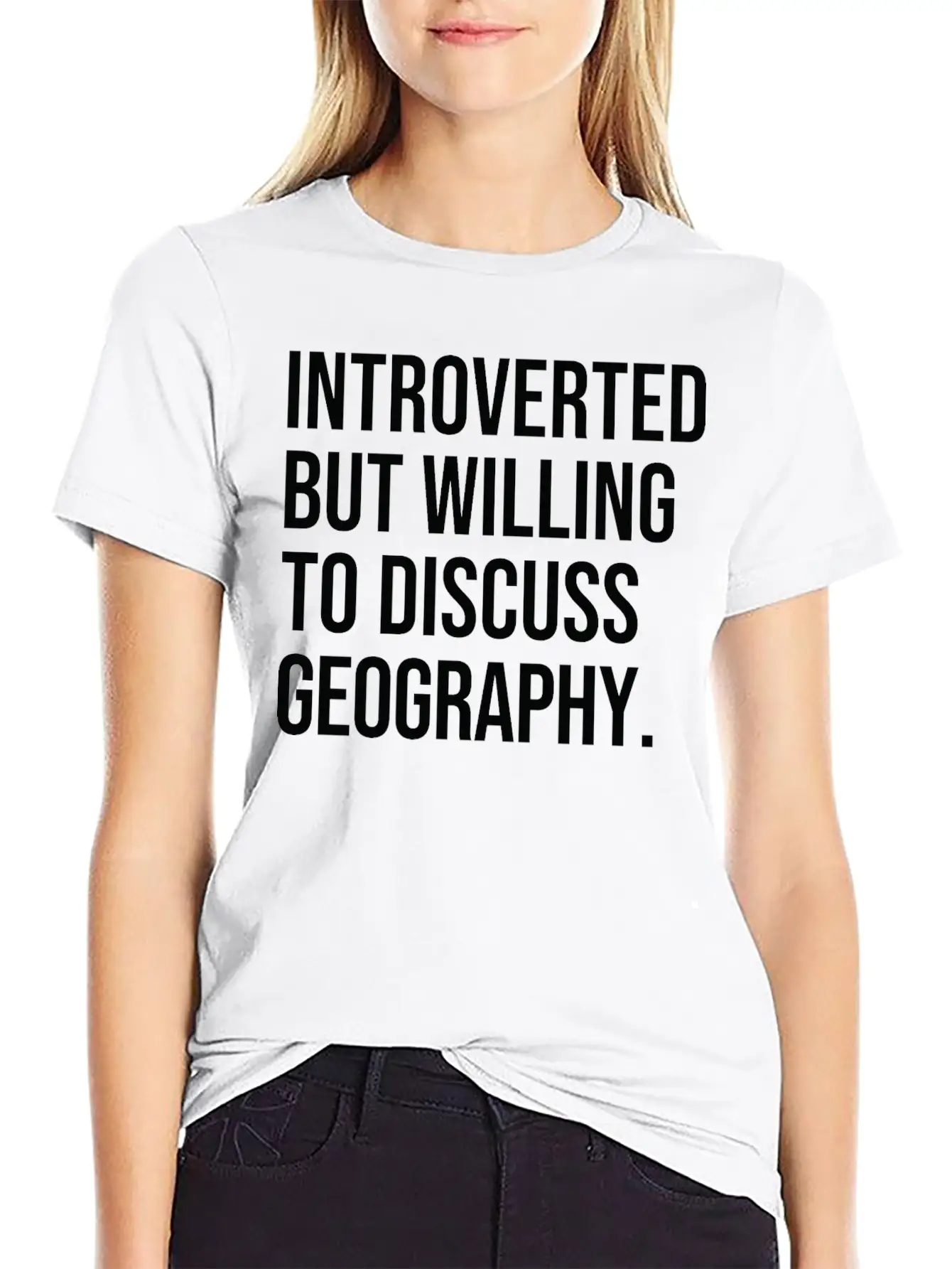Geography Funny Introverted Geographer Saying Classic Cotton Tee – Unisex Comfort For Any Season