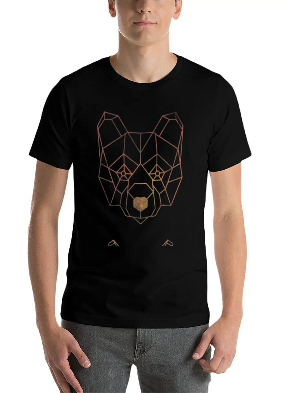 Geometric Animal Classic Cotton Tee – Unisex Comfort For Any Season