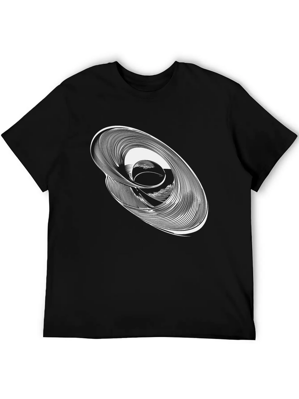 Geometric Circle Ellipses Parabolas Lines Timeless Short Sleeve Tee – Comfy And Minimalist Design