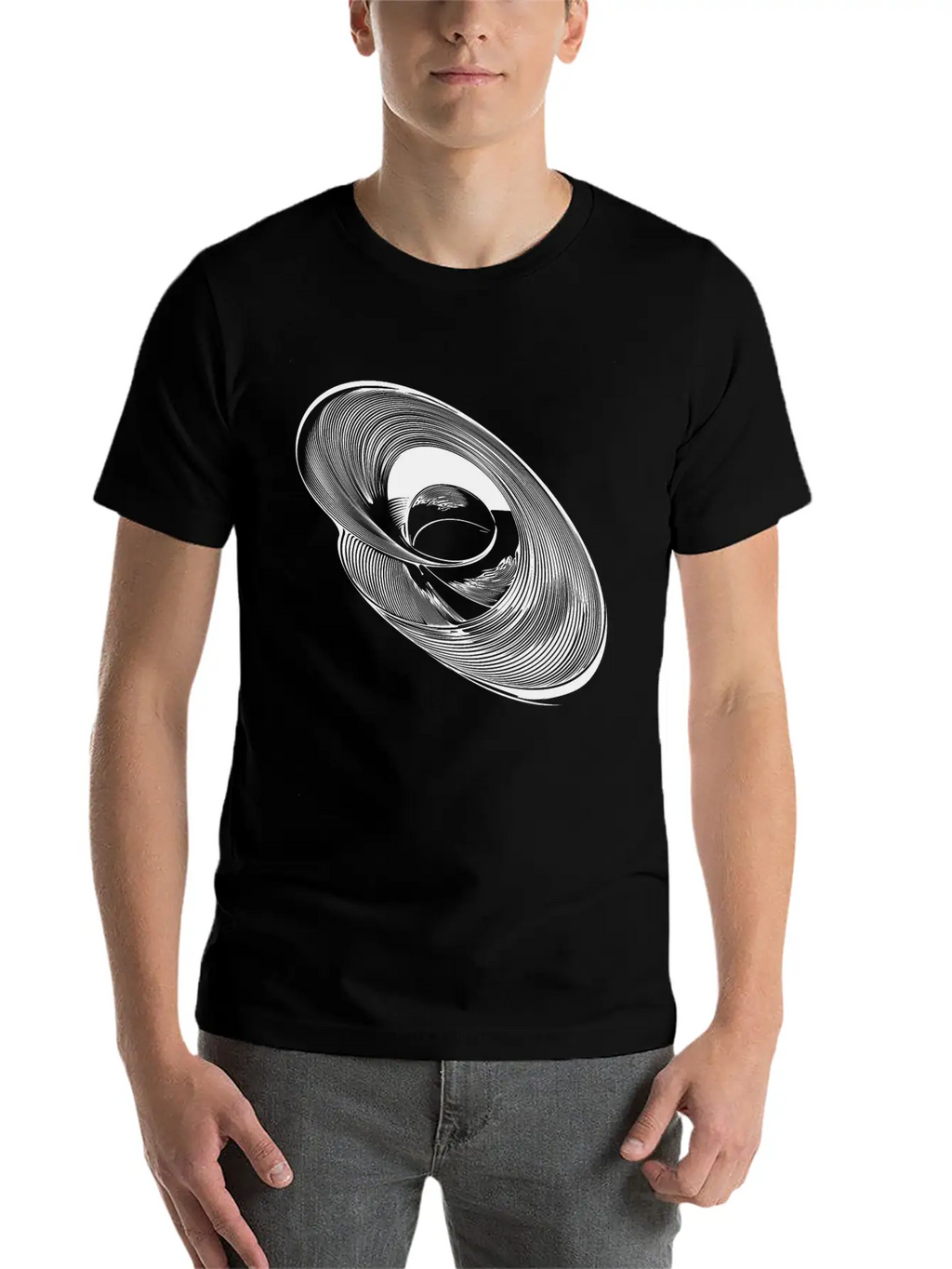 Geometric Circle Ellipses Parabolas Lines Timeless Short Sleeve Tee – Comfy And Minimalist Design