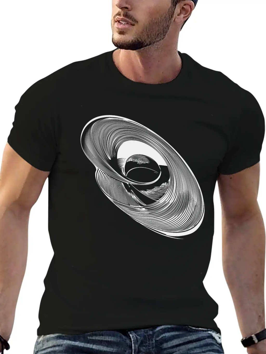 Geometric Circle Ellipses Parabolas Lines Timeless Short Sleeve Tee – Comfy And Minimalist Design