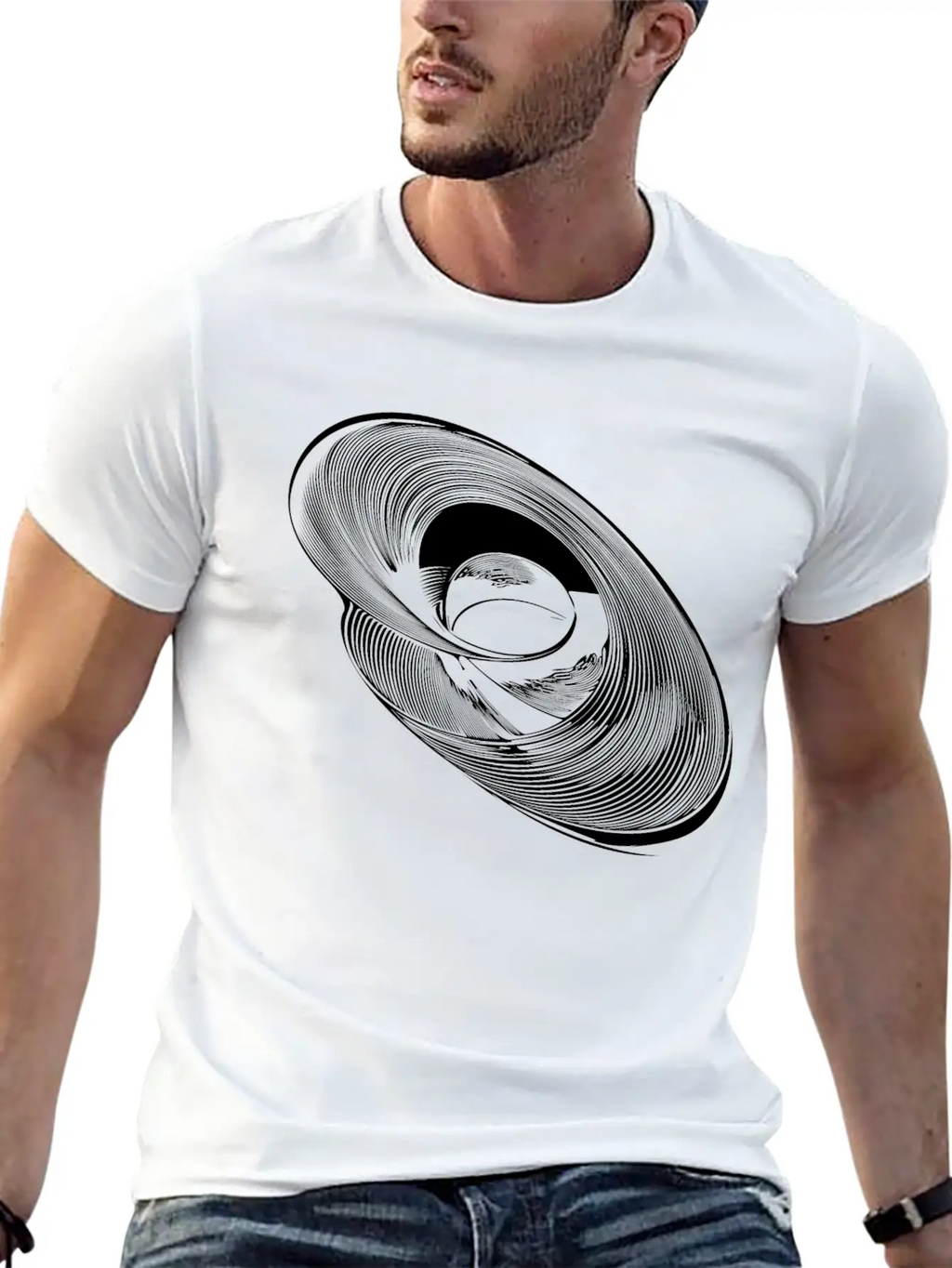 Geometric Circle Ellipses Parabolas Lines Timeless Short Sleeve Tee – Comfy And Minimalist Design