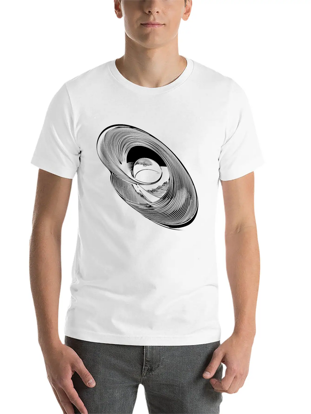 Geometric Circle Ellipses Parabolas Lines Timeless Short Sleeve Tee – Comfy And Minimalist Design