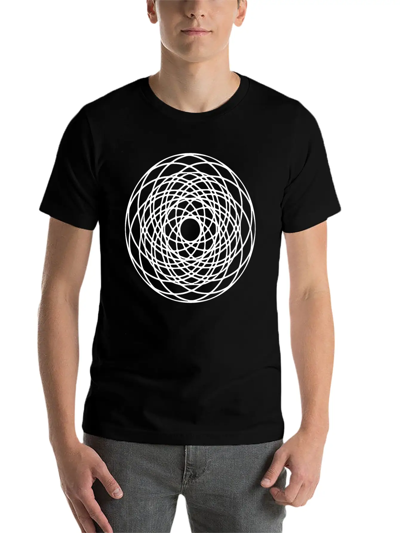 Geometric Circle Mandala Basic Graphic T-Shirt – Daily Comfort In Soft Cotton