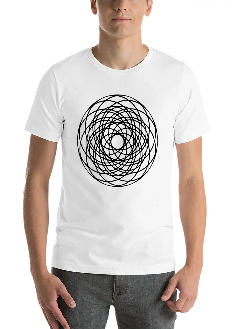 Geometric Circle Mandala Basic Graphic T-Shirt – Daily Comfort In Soft Cotton