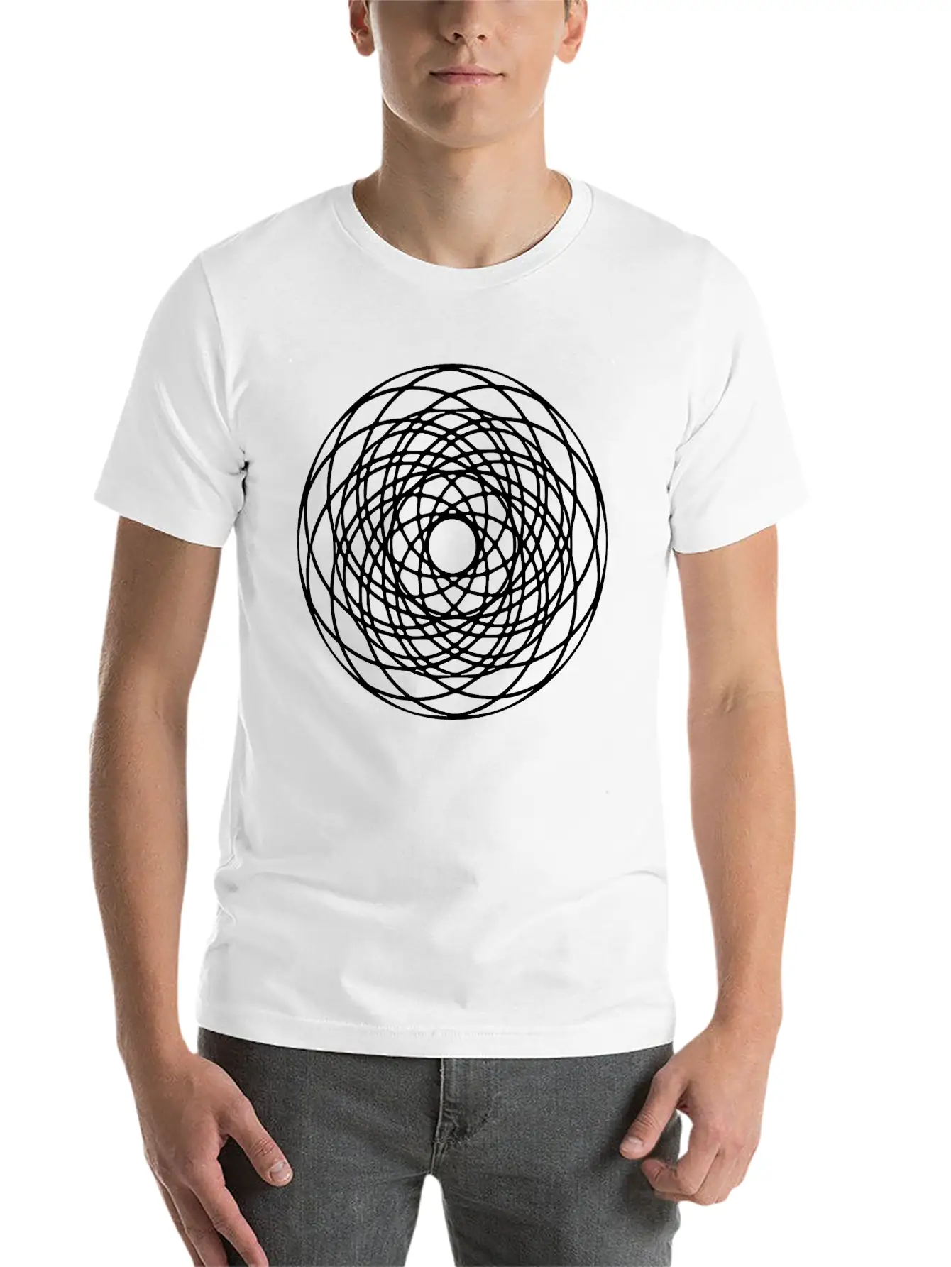 Geometric Circle Mandala Basic Graphic T-Shirt – Daily Comfort In Soft Cotton