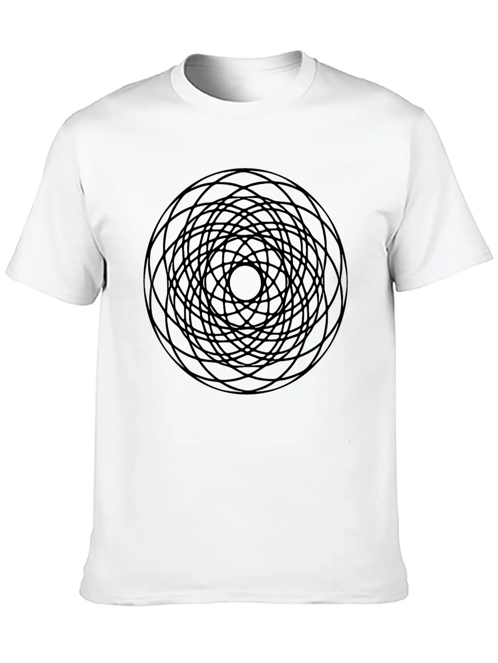 Geometric Circle Mandala Basic Graphic T-Shirt – Daily Comfort In Soft Cotton