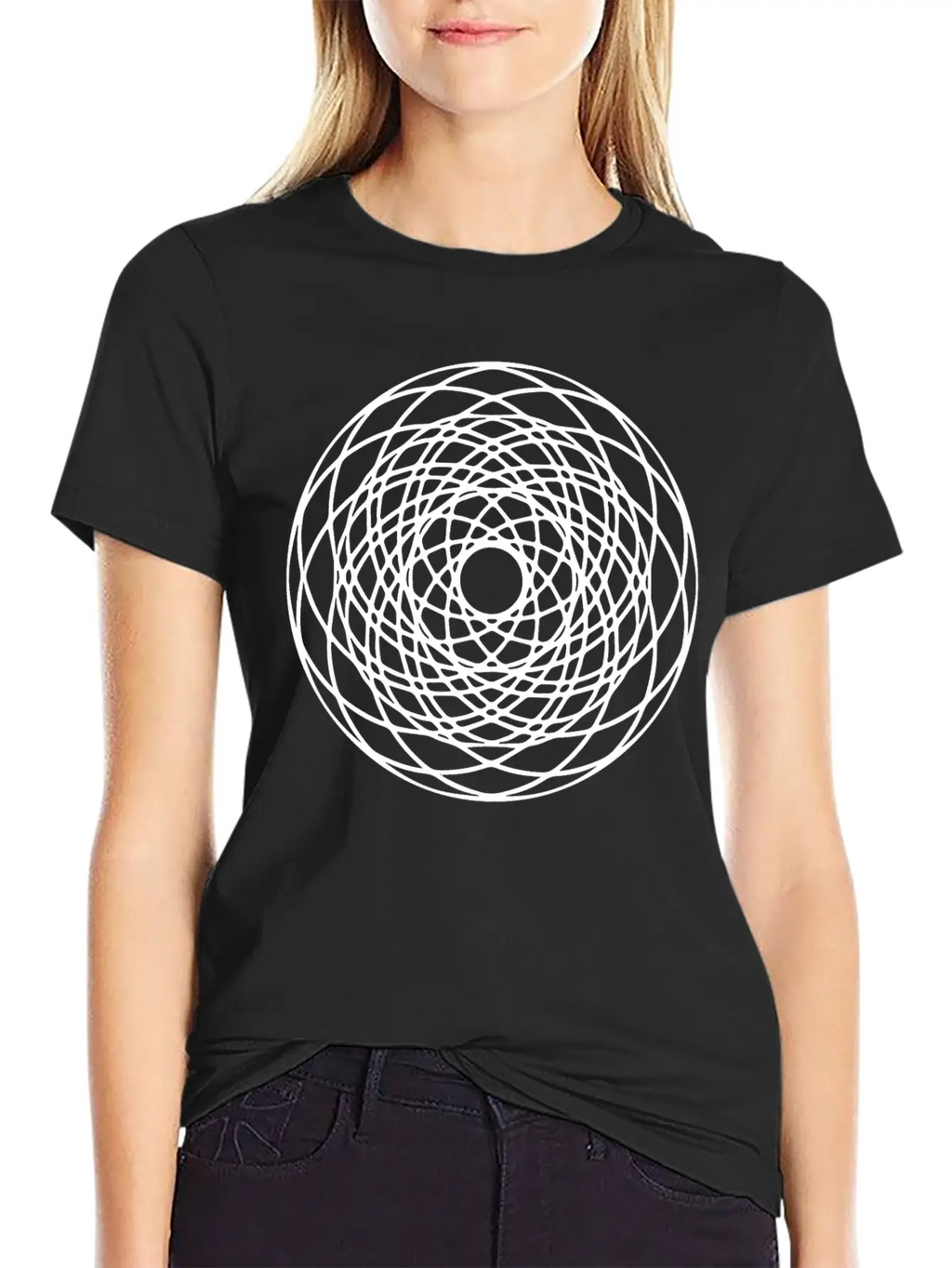 Geometric Circle Mandala Basic Graphic T-Shirt – Daily Comfort In Soft Cotton