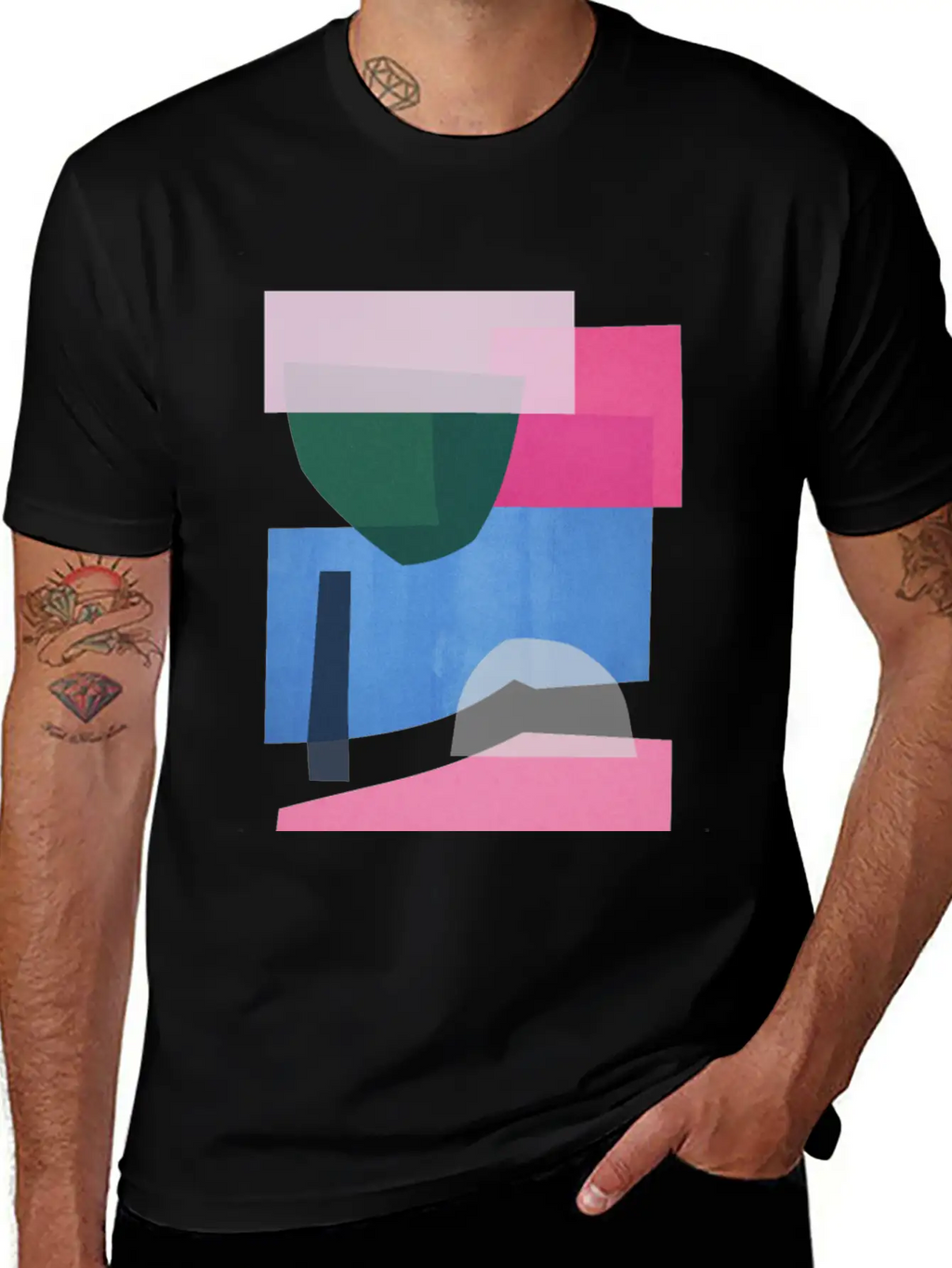 Geometric Collage 10 Stylish Everyday T-Shirt – Unisex Basic Cotton Tee
