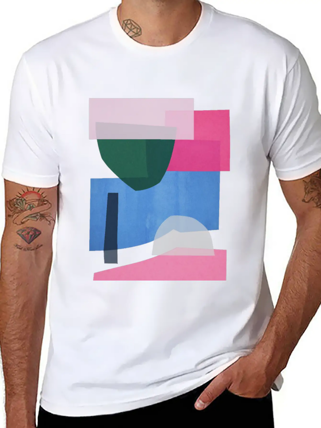 Geometric Collage 10 Stylish Everyday T-Shirt – Unisex Basic Cotton Tee