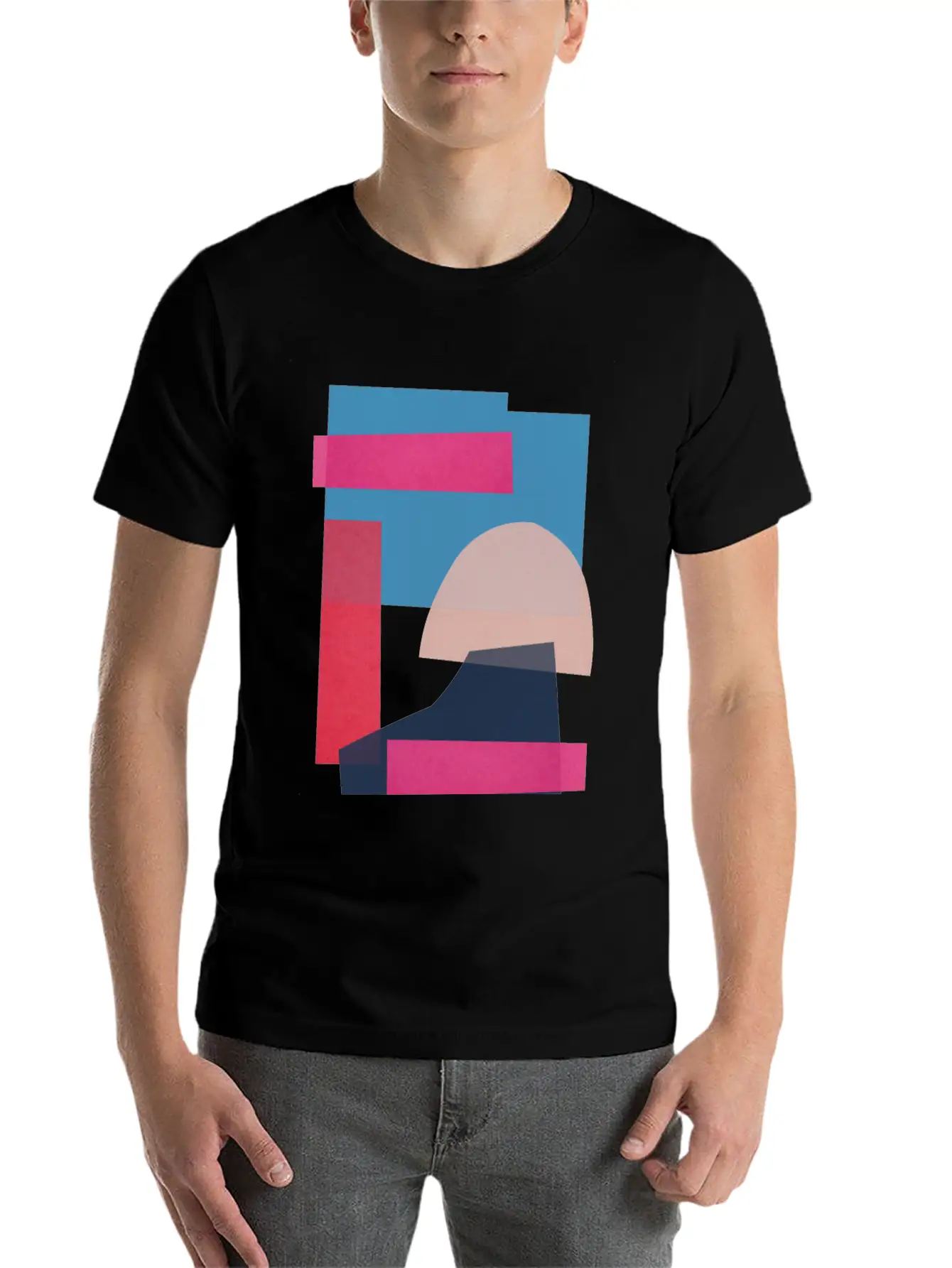 Geometric Collage 11 Breathable Graphic T-Shirt – Perfect For Casual Days