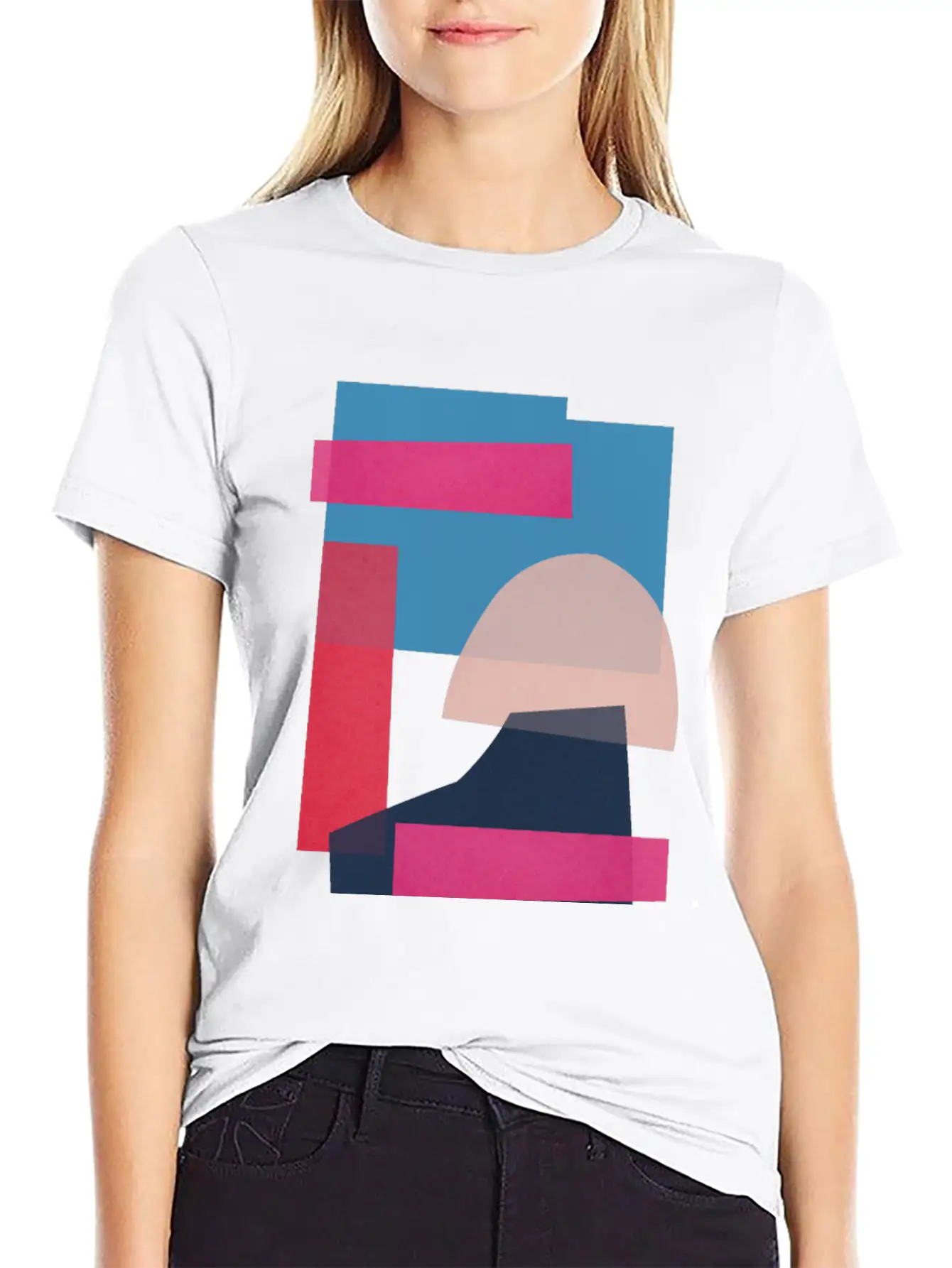 Geometric Collage 11 Breathable Graphic T-Shirt – Perfect For Casual Days