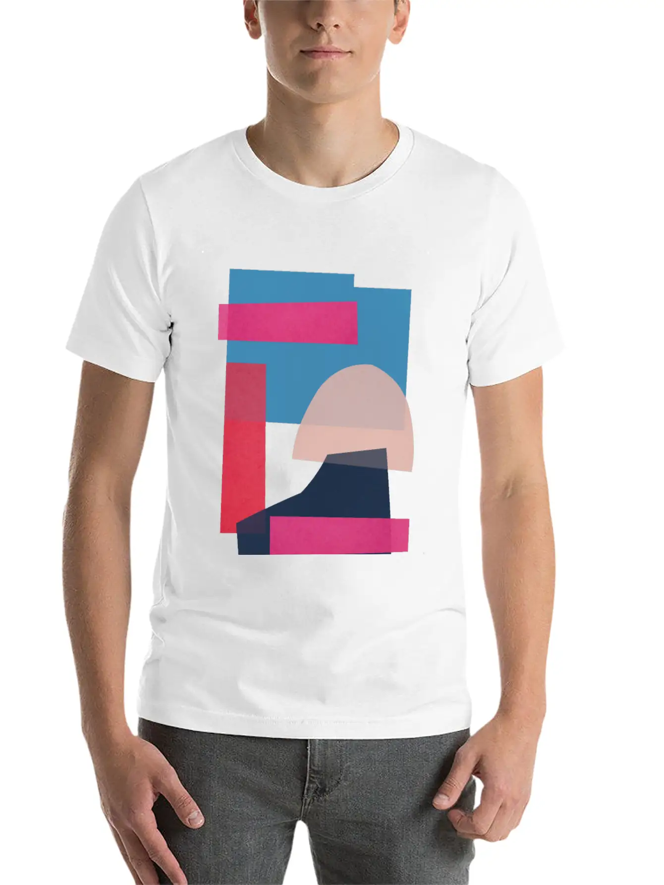 Geometric Collage 11 Breathable Graphic T-Shirt – Perfect For Casual Days