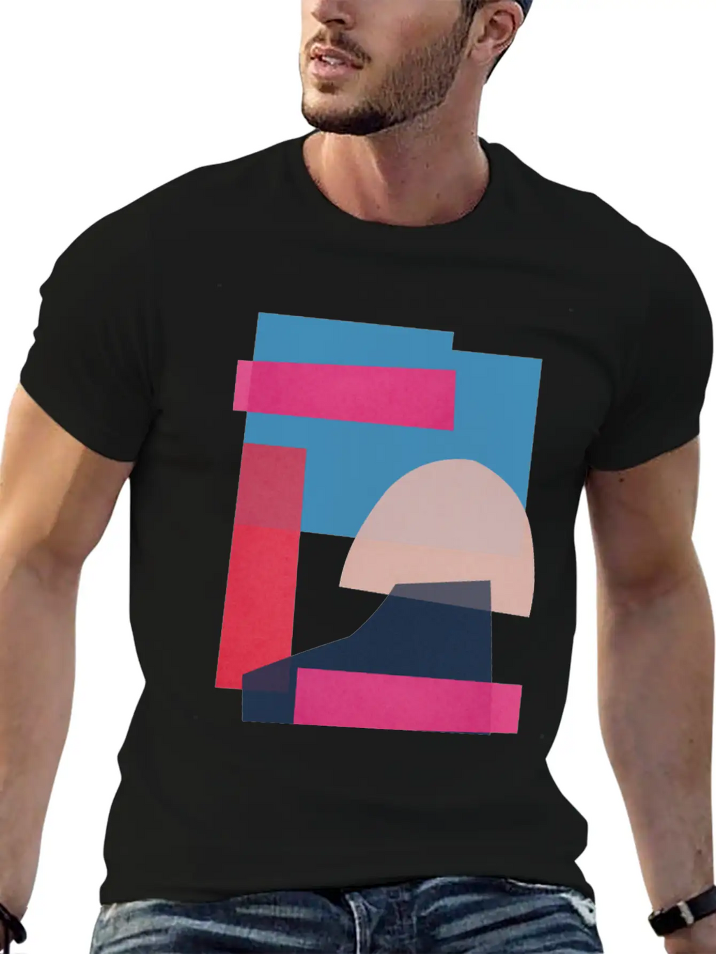 Geometric Collage 11 Breathable Graphic T-Shirt – Perfect For Casual Days