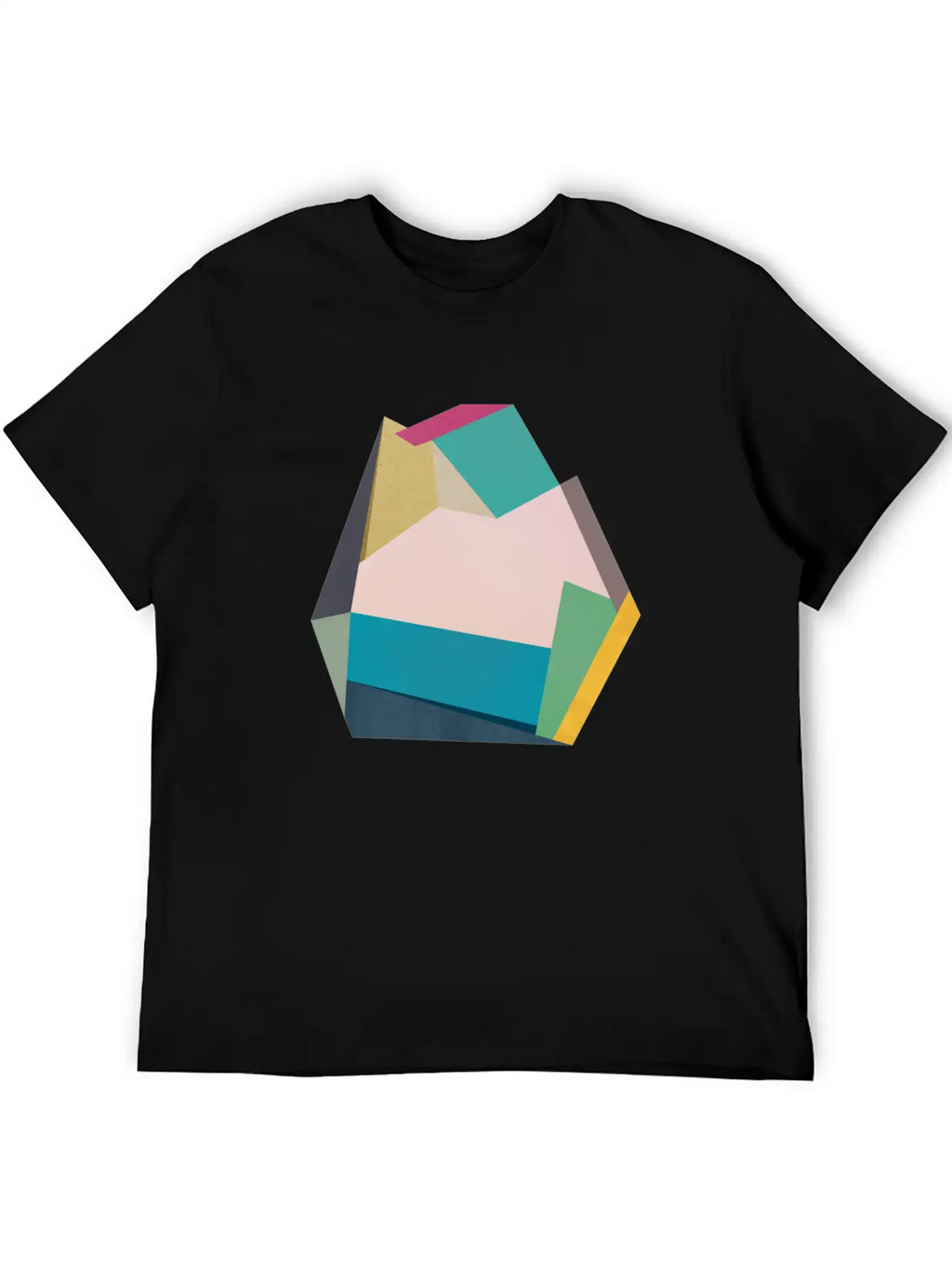 Geometric Collage 14 Classic Cotton Tee – Unisex Comfort For Any Season