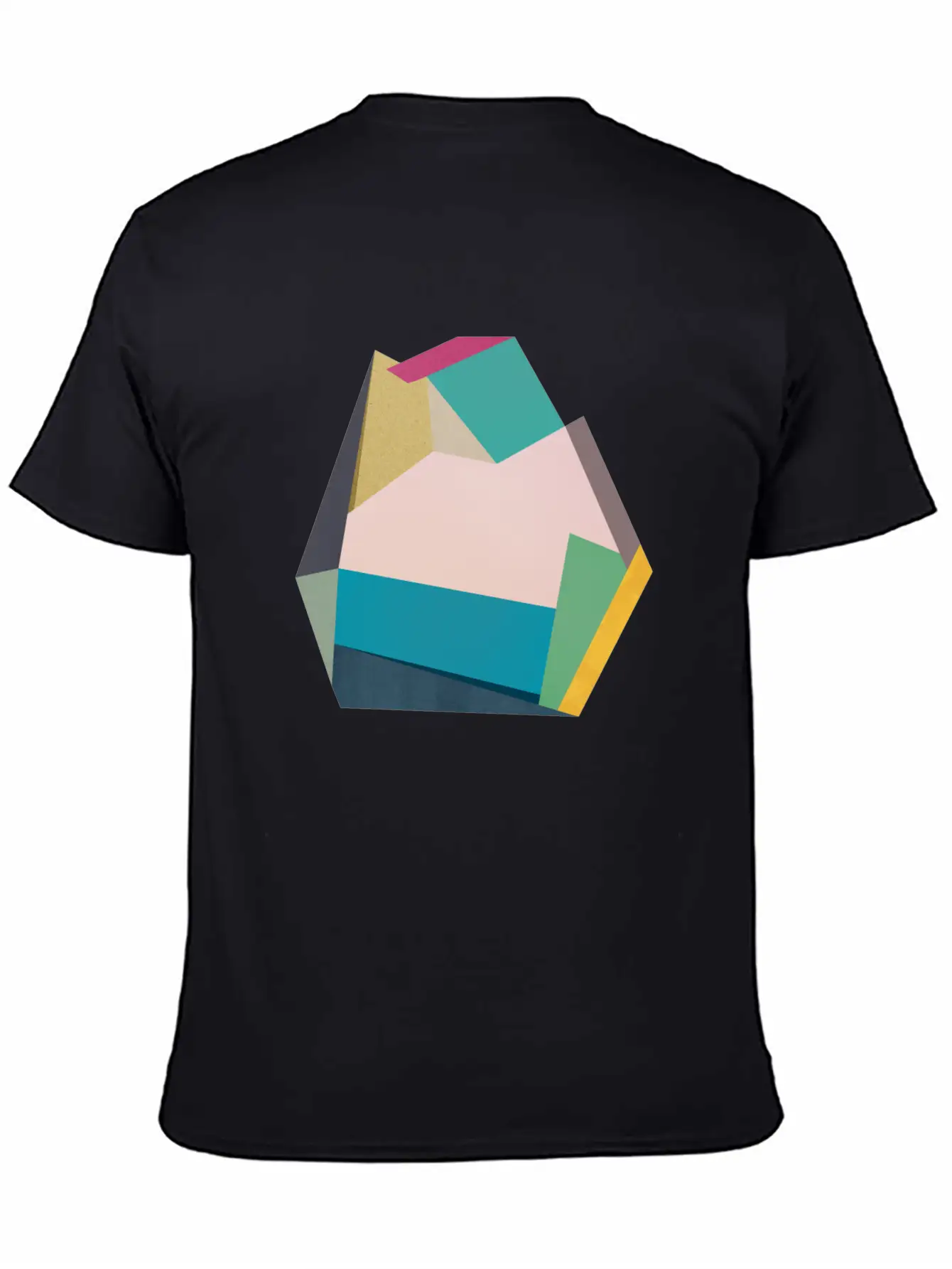 Geometric Collage 14 Classic Cotton Tee – Unisex Comfort For Any Season