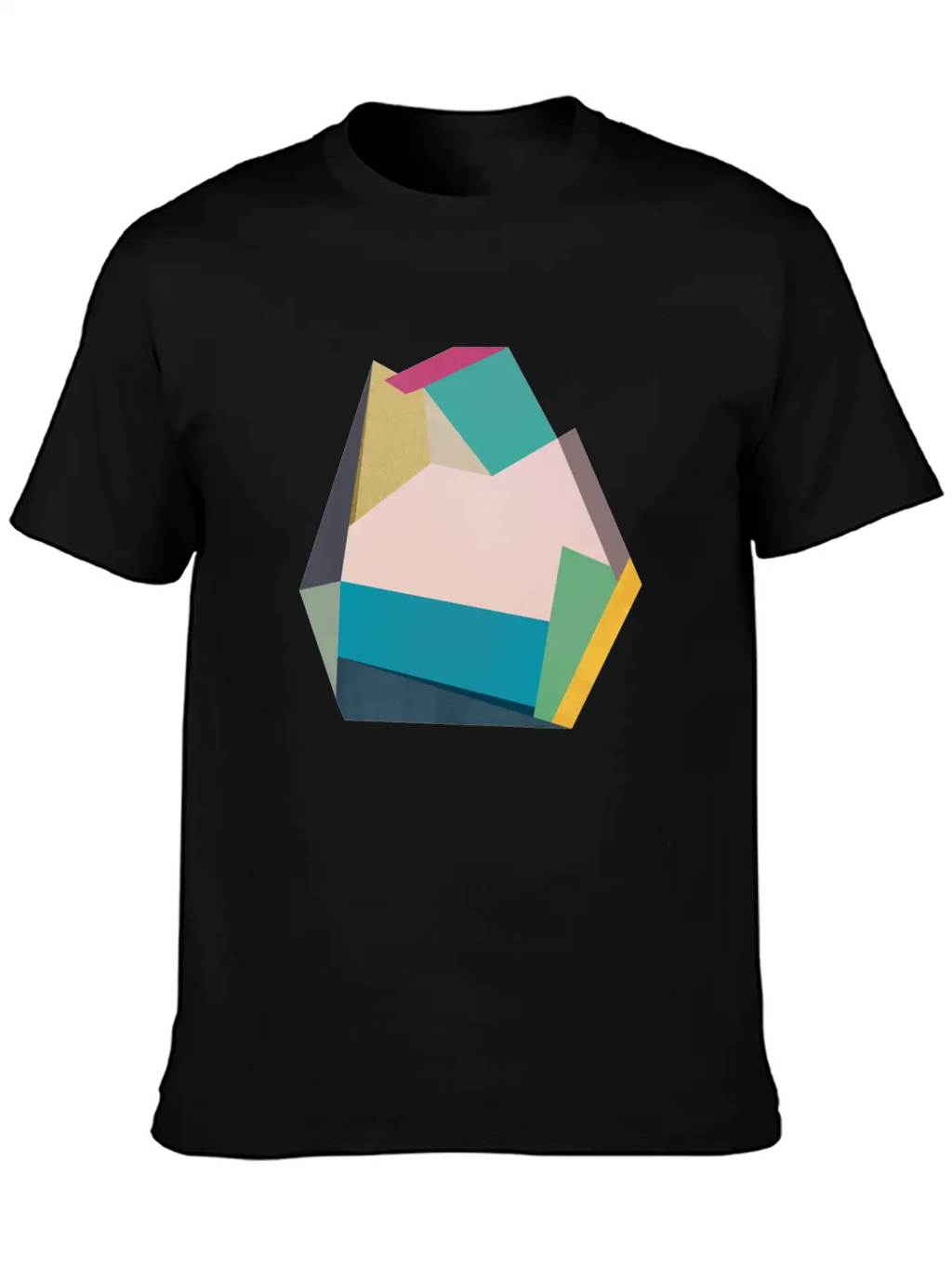 Geometric Collage 14 Classic Cotton Tee – Unisex Comfort For Any Season