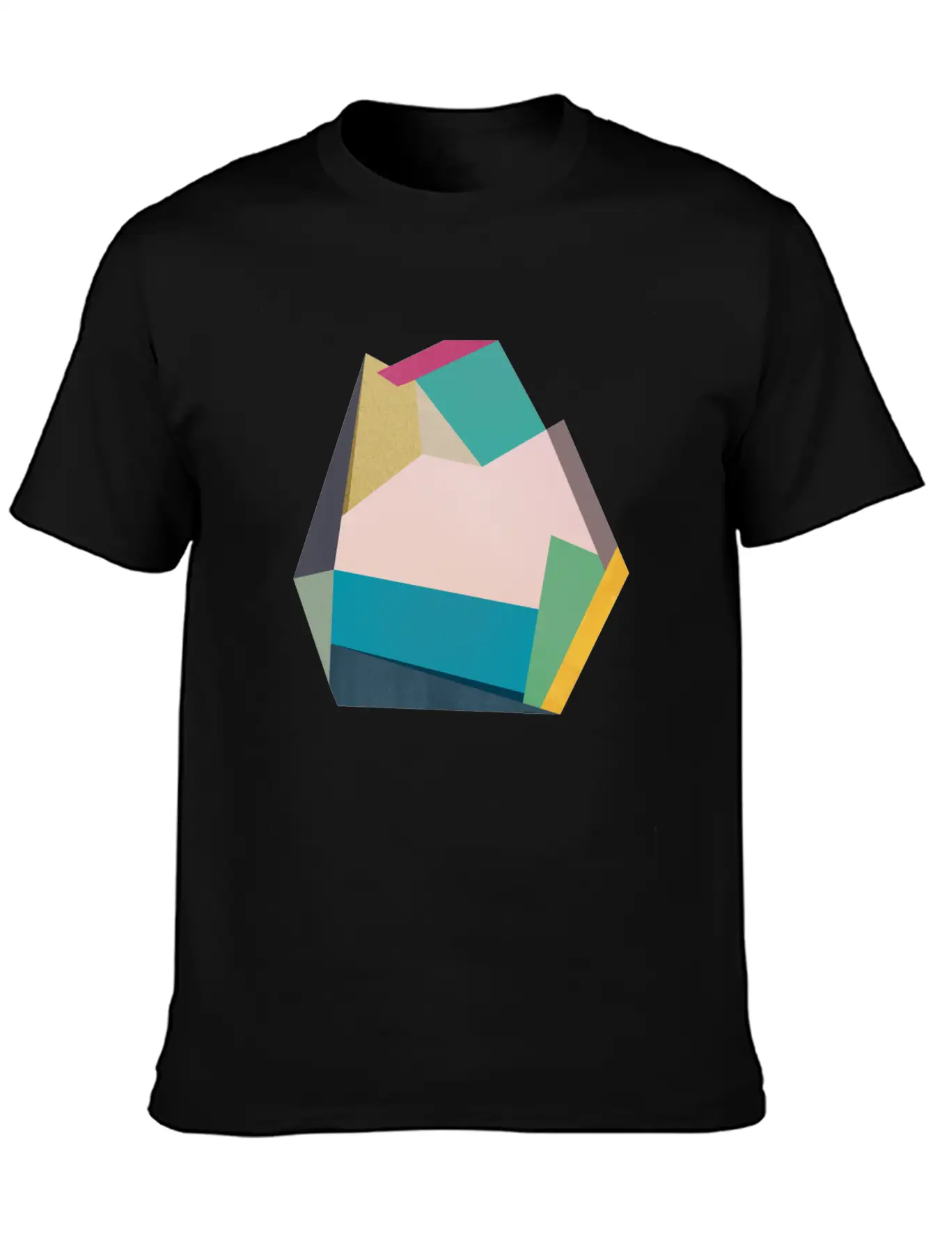 Geometric Collage 14 Classic Cotton Tee – Unisex Comfort For Any Season