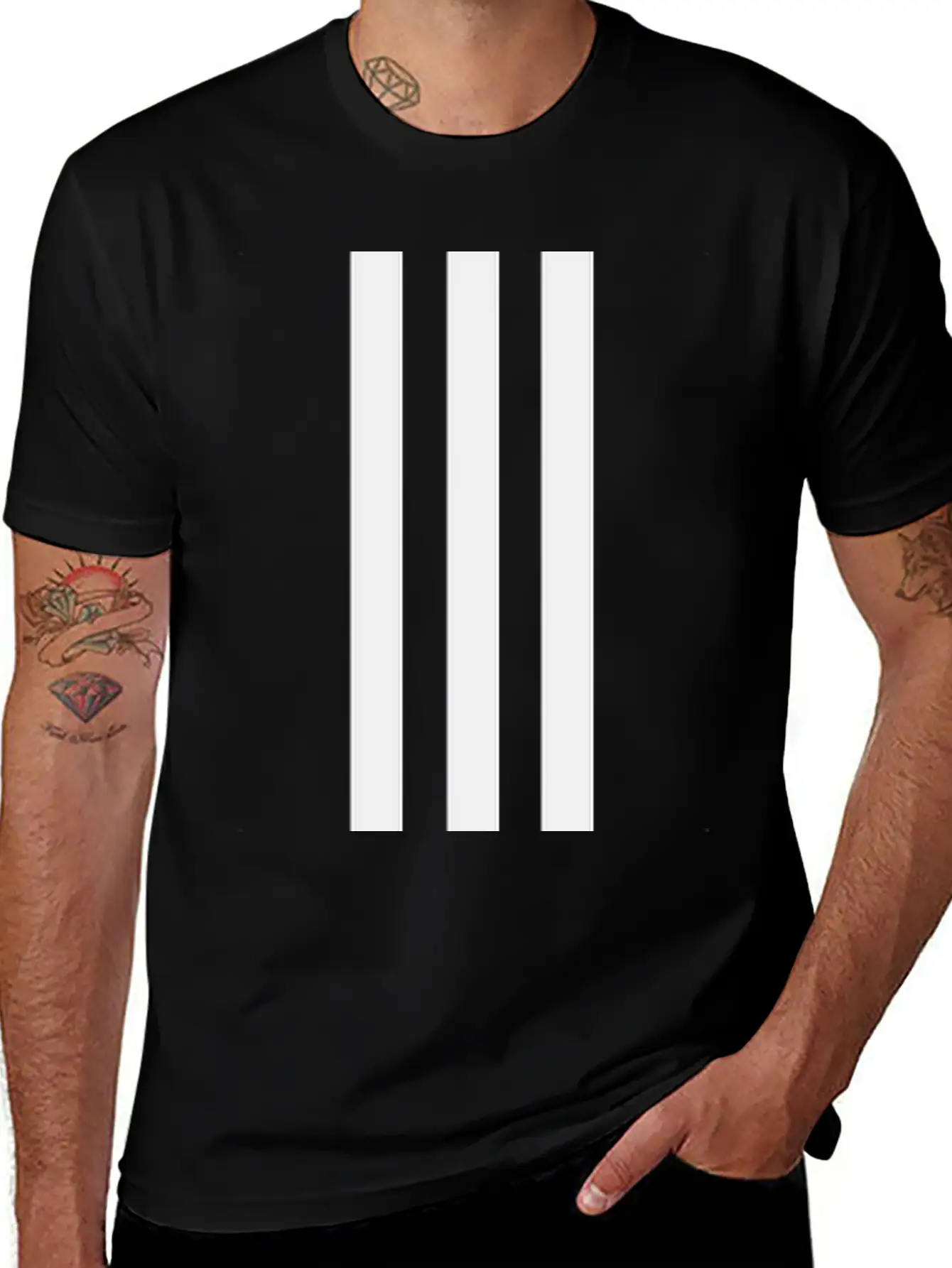 Geometric Design Classic Cotton Tee – Unisex Comfort For Any Season