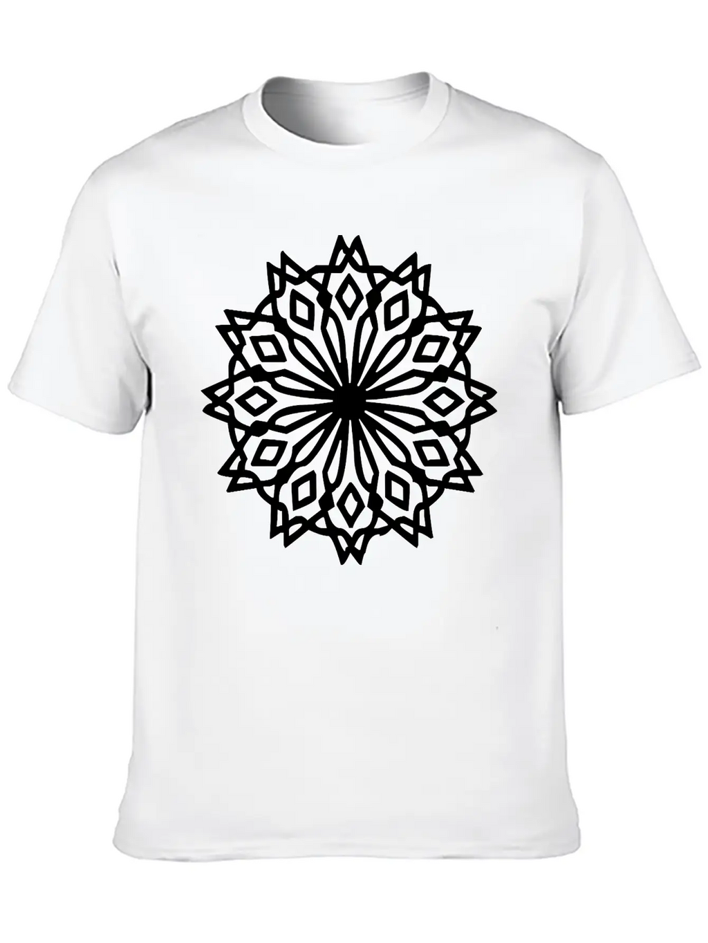 Geometric Design Stylish Everyday T-Shirt – Unisex Basic Cotton Tee
