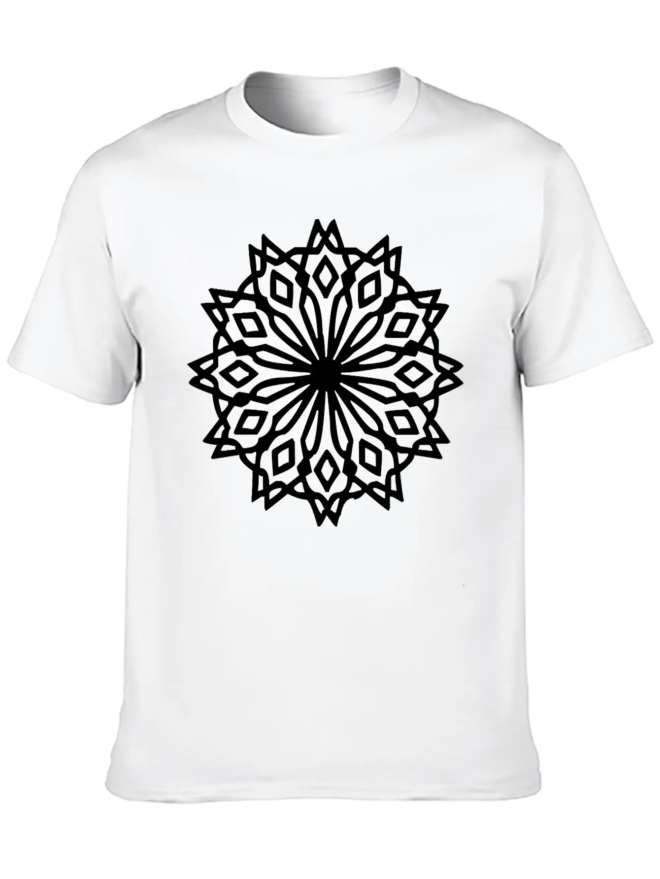 Geometric Design Stylish Everyday T-Shirt – Unisex Basic Cotton Tee