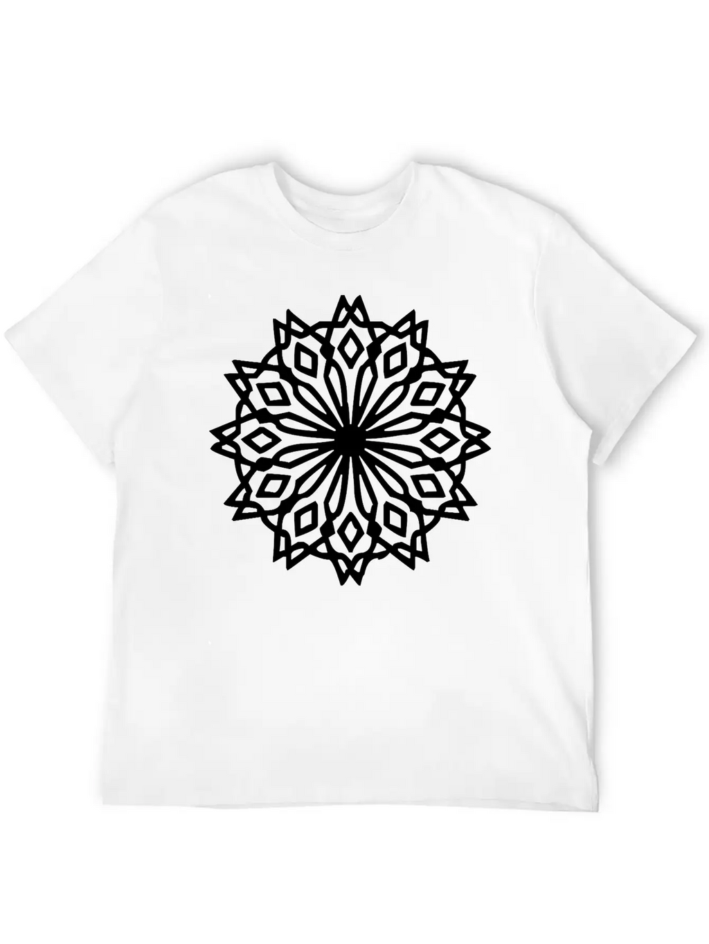Geometric Design Stylish Everyday T-Shirt – Unisex Basic Cotton Tee