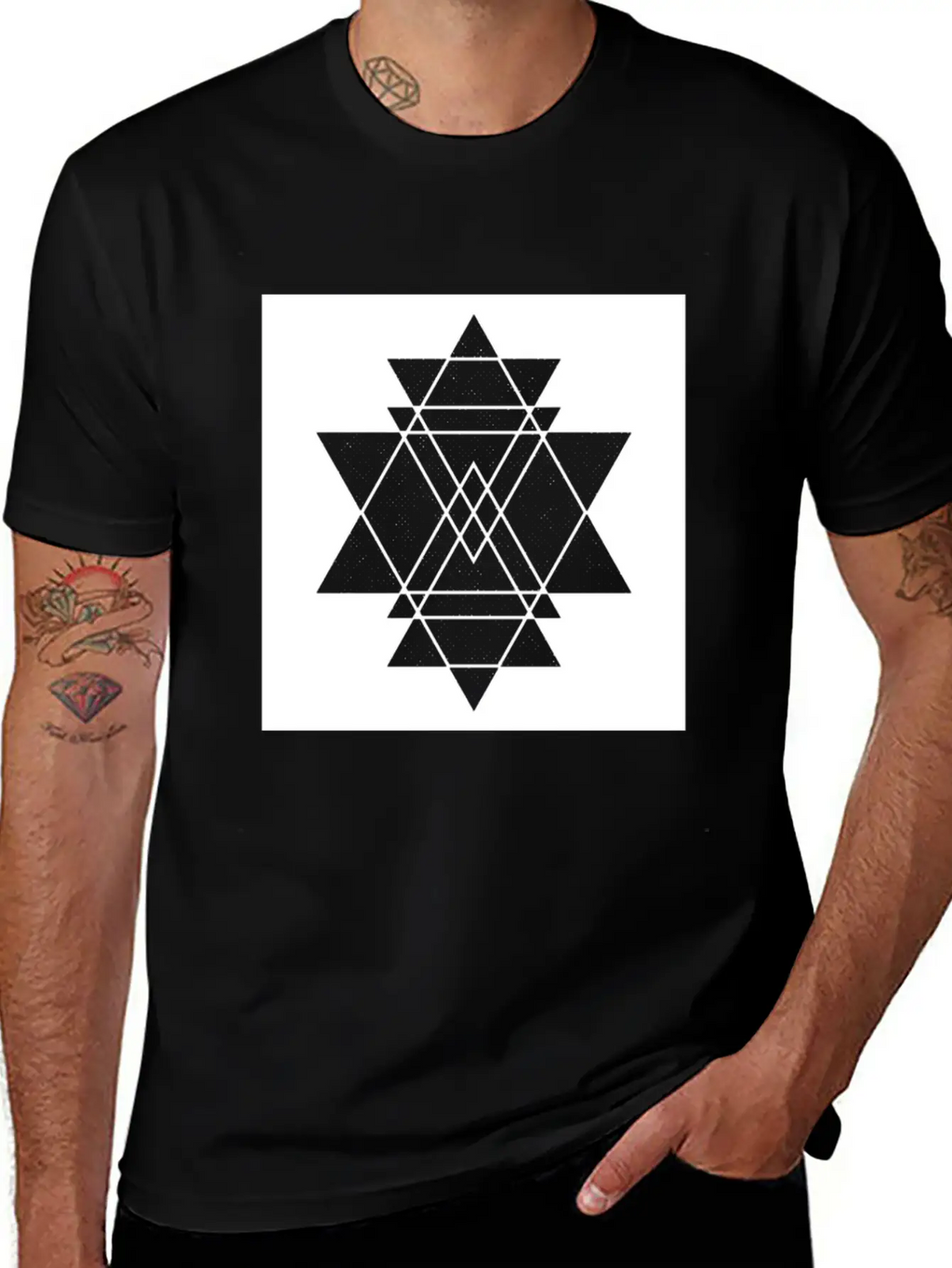 Geometric Geommetrisch Minimal Minimalistisch Hips Classic Cotton Tee – Unisex Comfort For Any Season