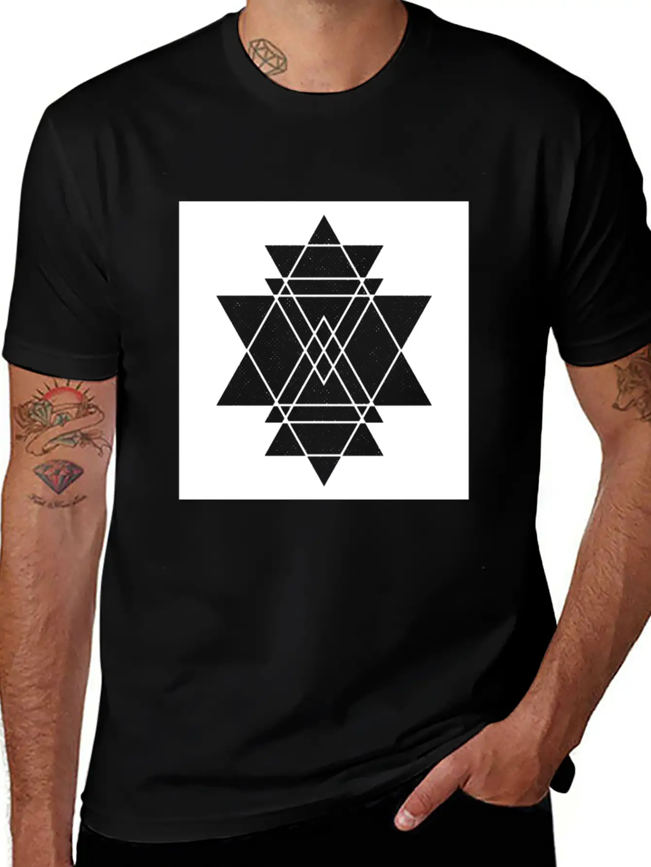 Geometric Geommetrisch Minimal Minimalistisch Hips Classic Cotton Tee – Unisex Comfort For Any Season