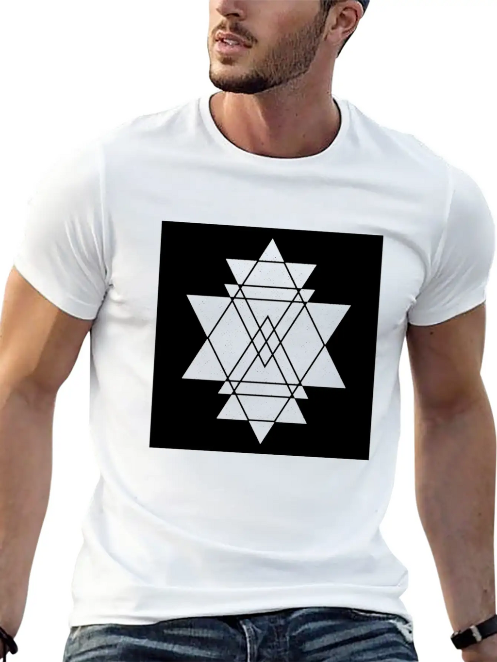 Geometric Geommetrisch Minimal Minimalistisch Hips Classic Cotton Tee – Unisex Comfort For Any Season