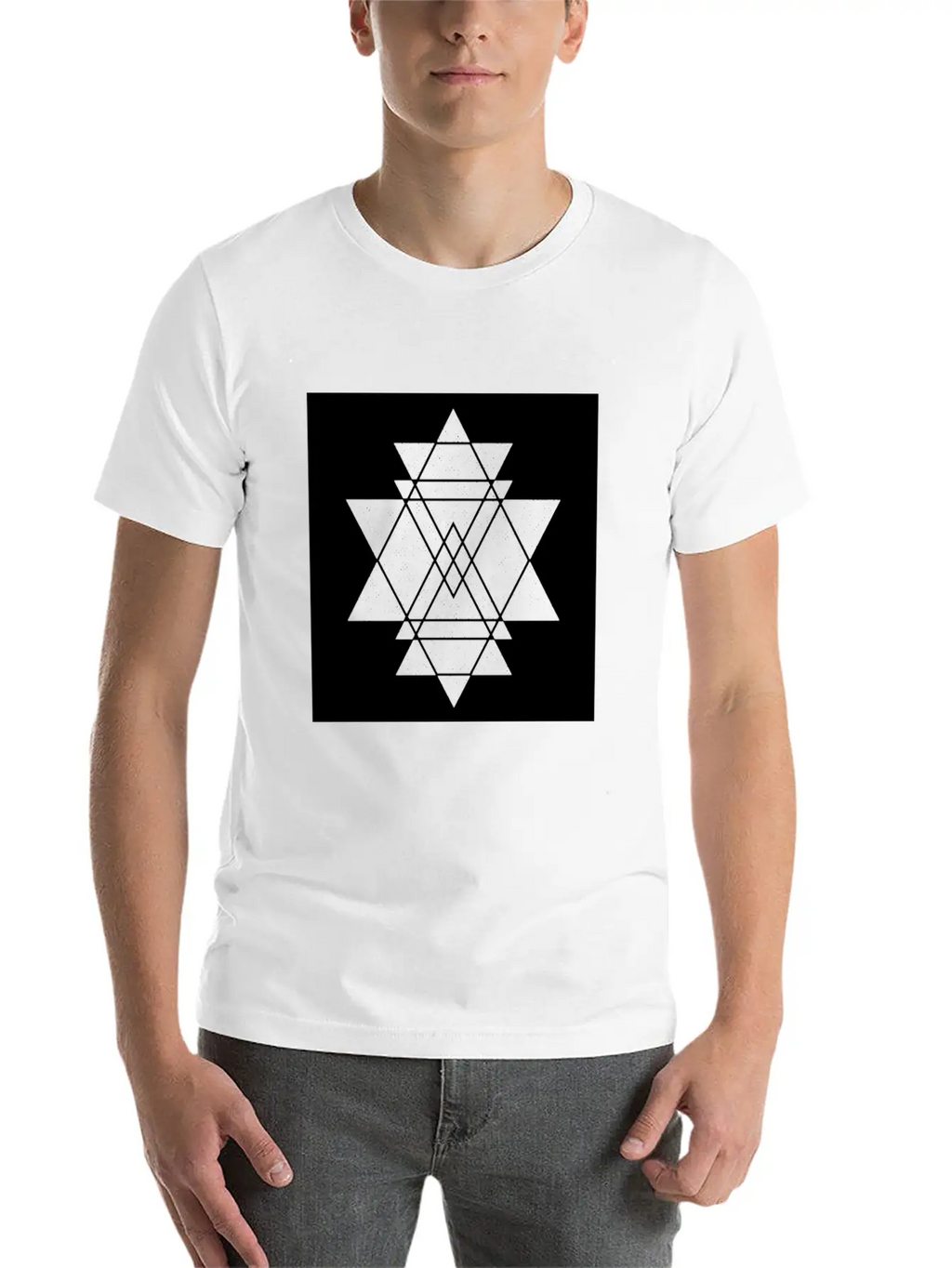 Geometric Geommetrisch Minimal Minimalistisch Hips Classic Cotton Tee – Unisex Comfort For Any Season