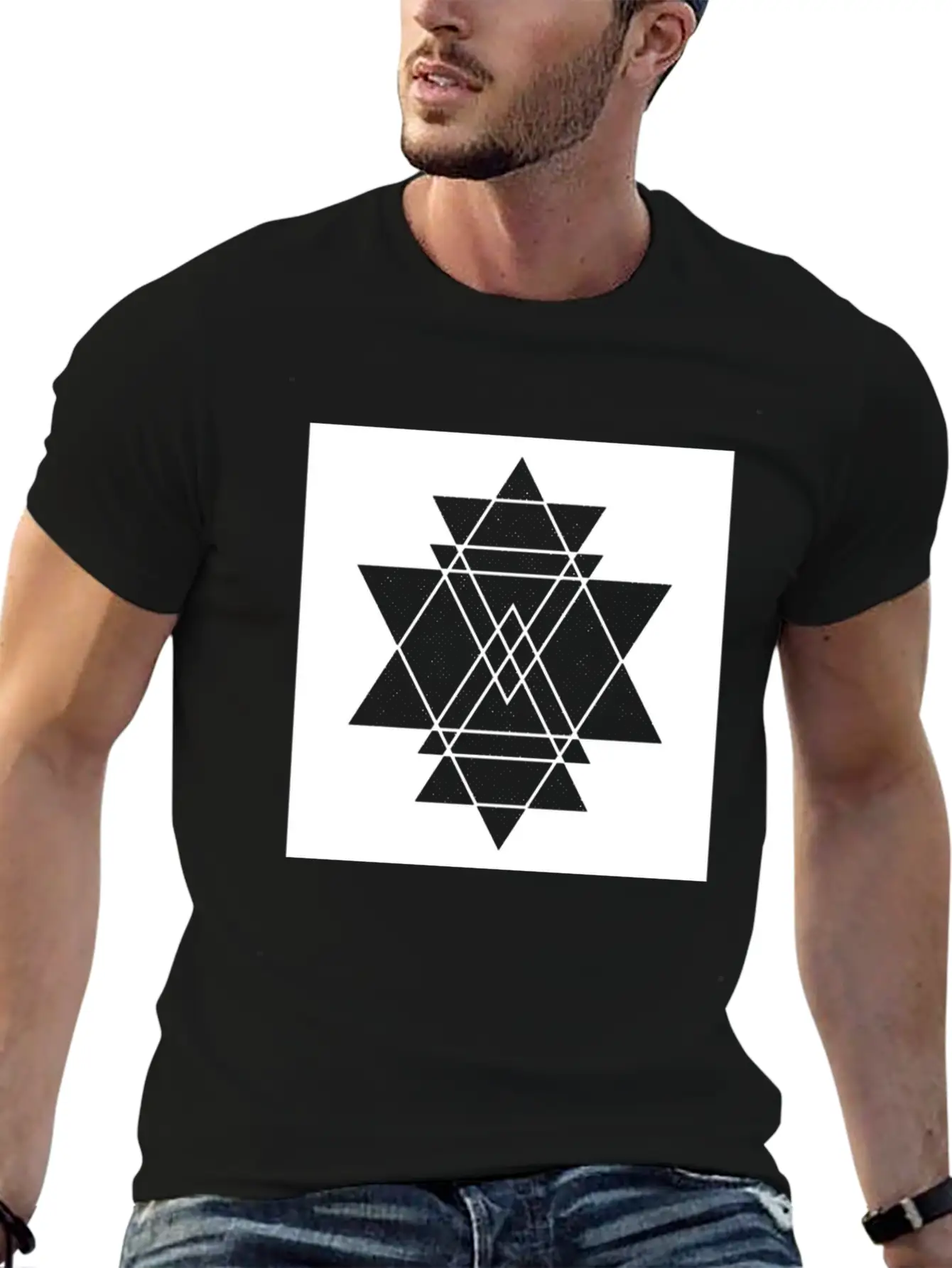 Geometric Geommetrisch Minimal Minimalistisch Hips Classic Cotton Tee – Unisex Comfort For Any Season