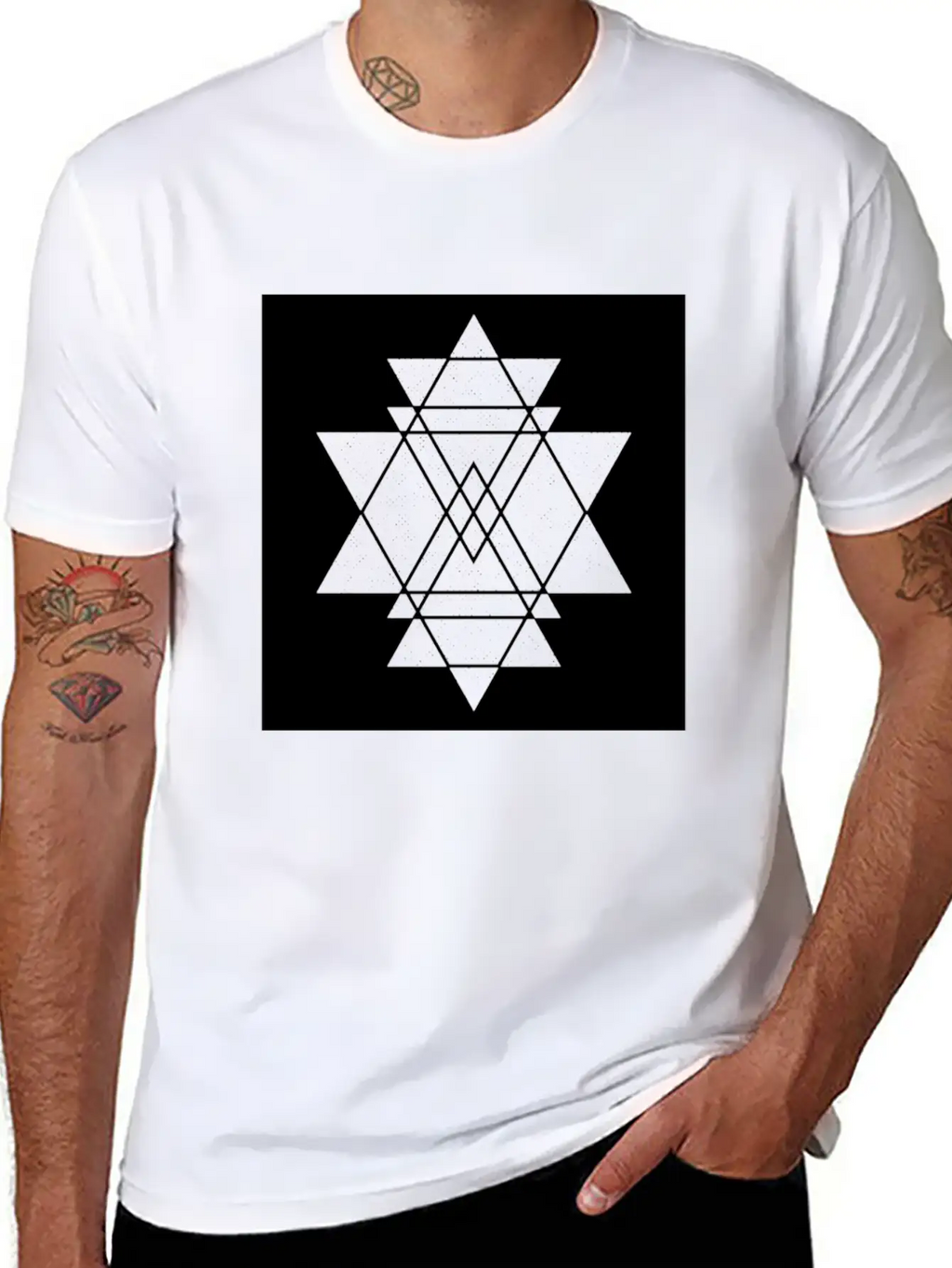 Geometric Geommetrisch Minimal Minimalistisch Hips Classic Cotton Tee – Unisex Comfort For Any Season