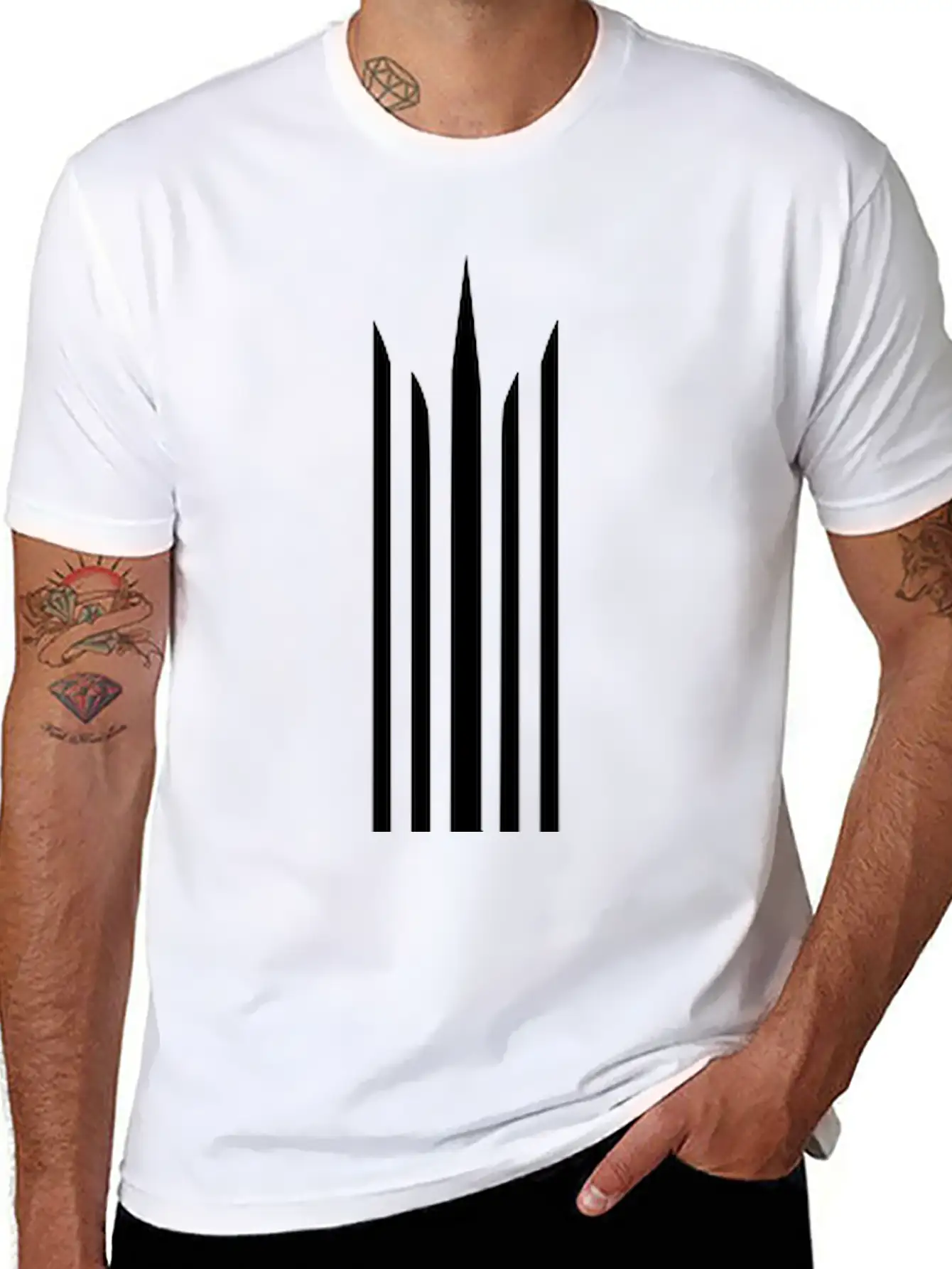 Geometric Pattern Design Timeless Short Sleeve Tee – Comfy And Minimalist Design
