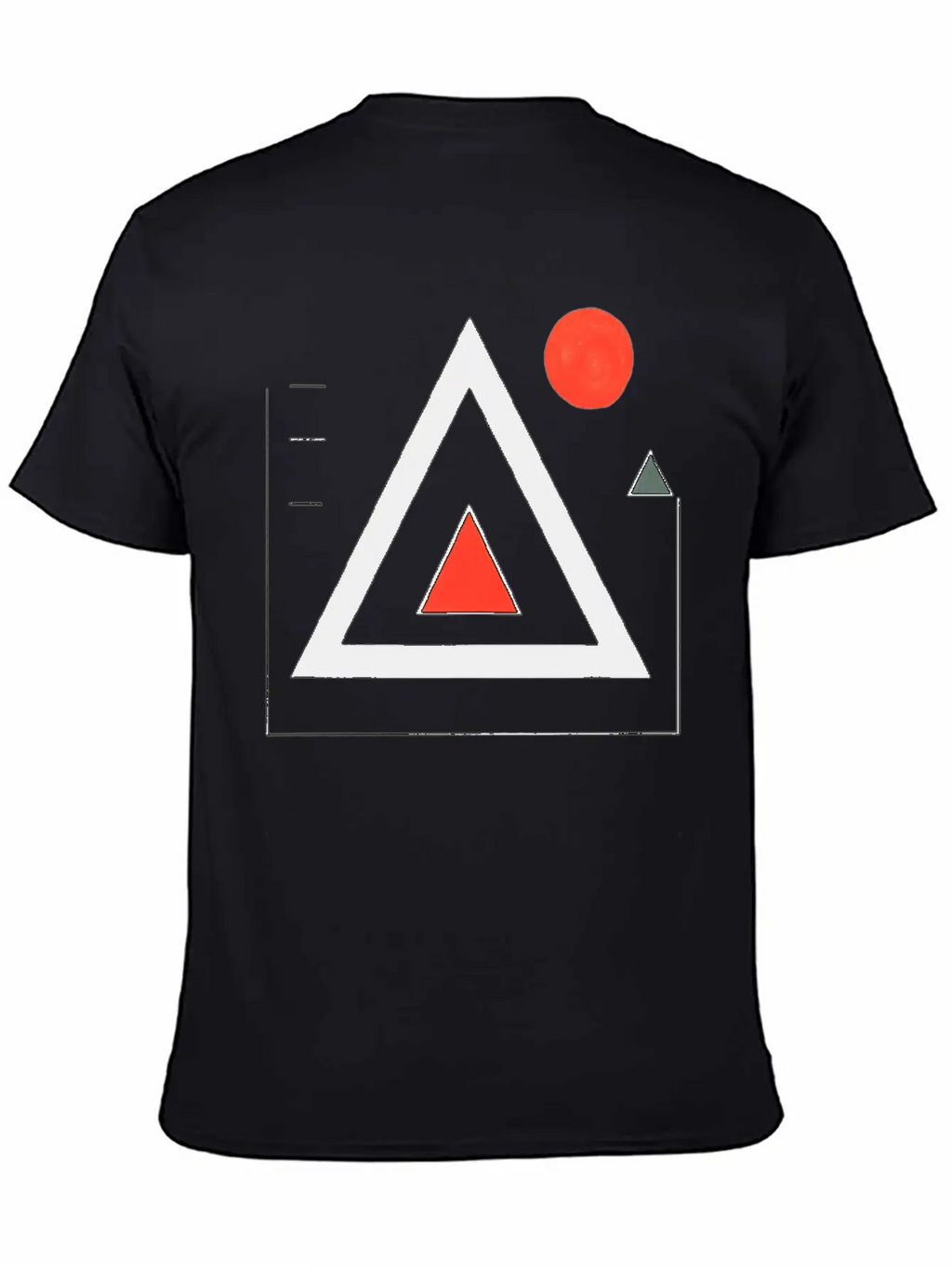 Geometric Triangle Design Basic Graphic T-Shirt – Daily Comfort In Soft Cotton