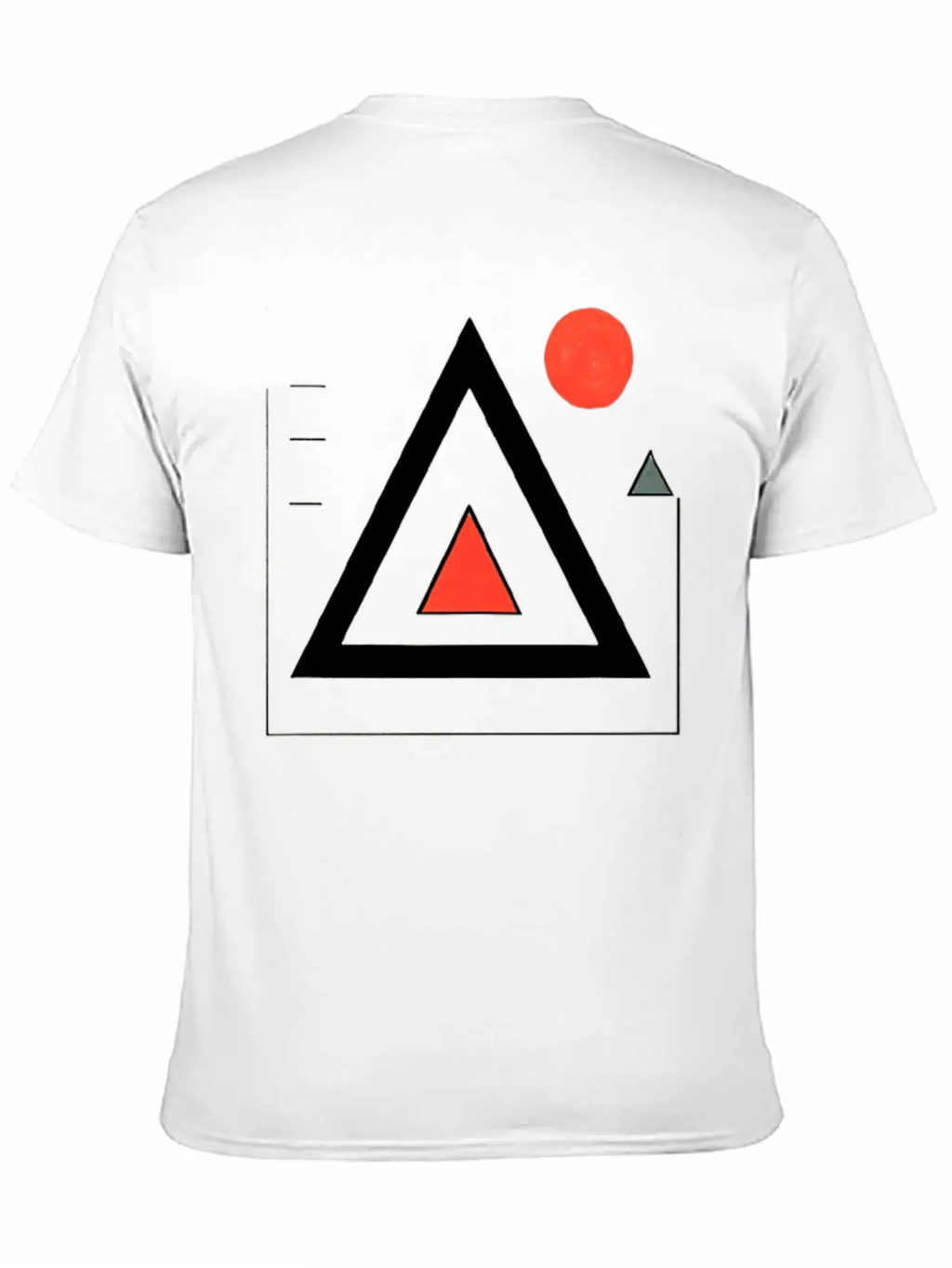 Geometric Triangle Design Basic Graphic T-Shirt – Daily Comfort In Soft Cotton