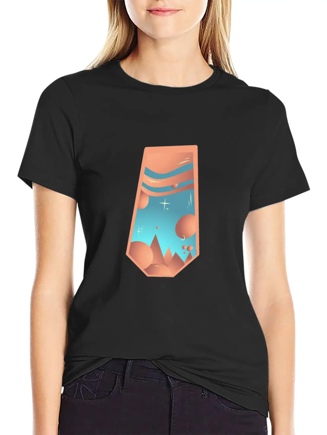Geometric Vintage World Breathable Graphic T-Shirt – Perfect For Casual Days