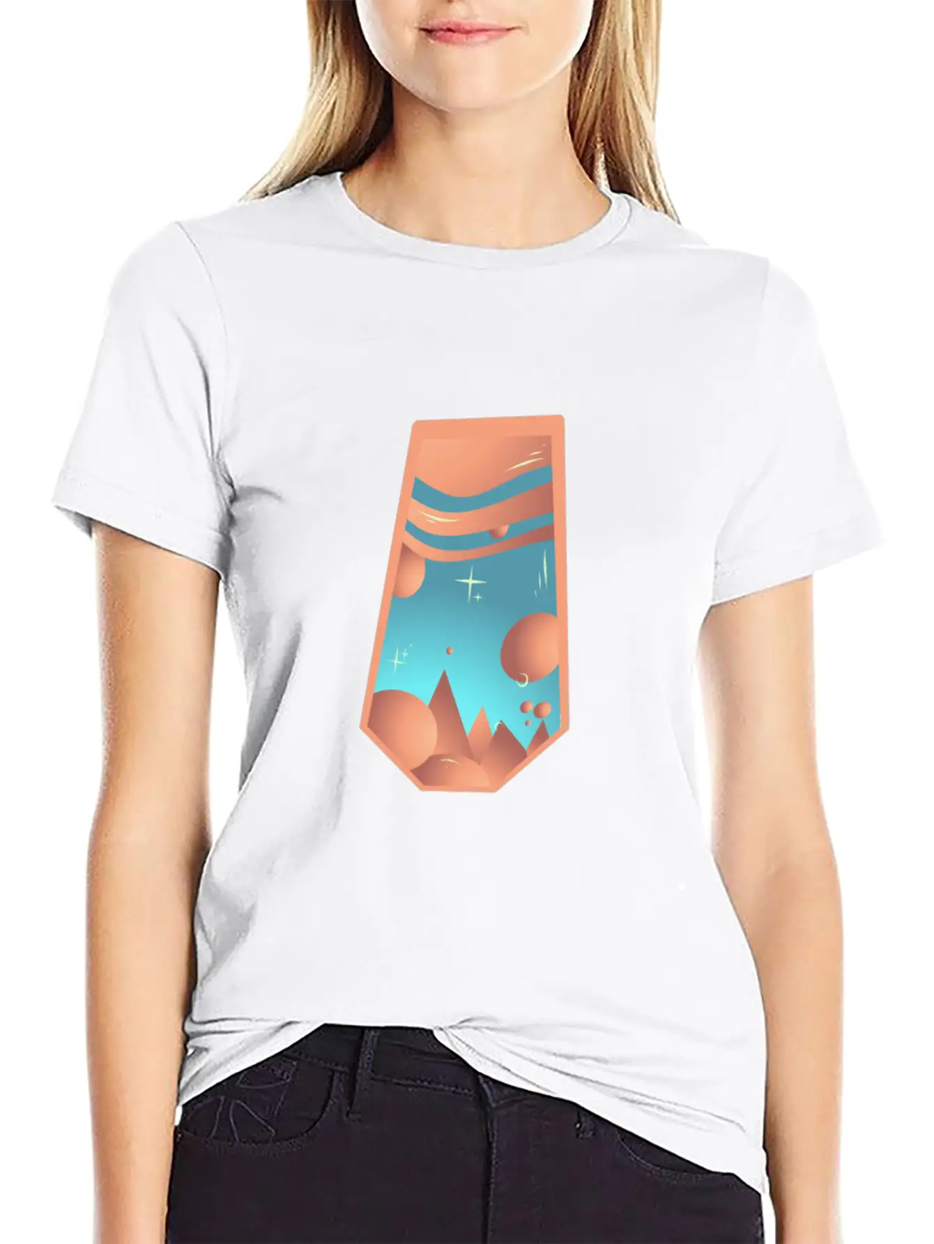 Geometric Vintage World Breathable Graphic T-Shirt – Perfect For Casual Days