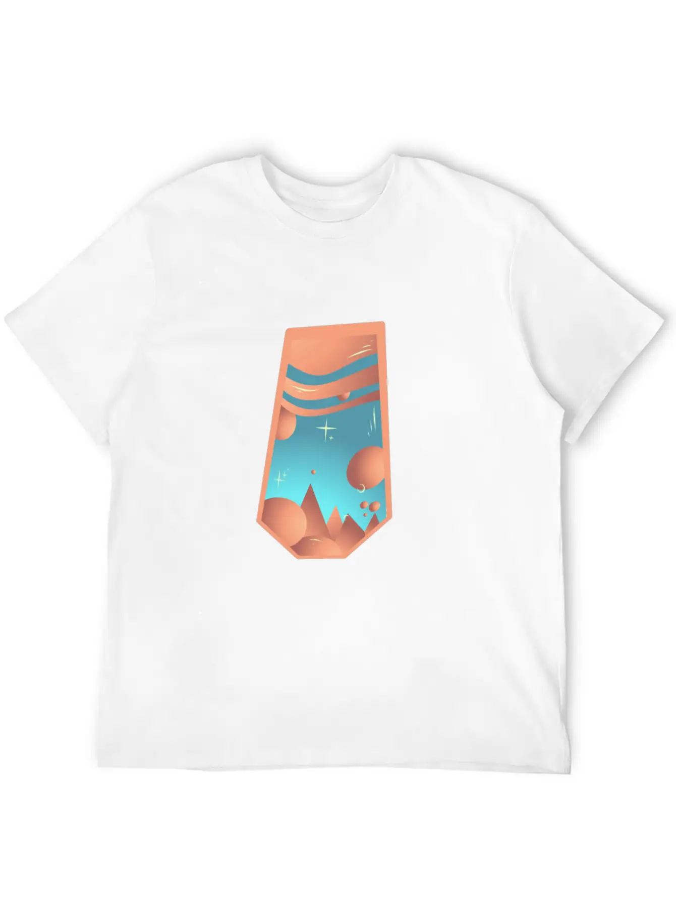 Geometric Vintage World Breathable Graphic T-Shirt – Perfect For Casual Days