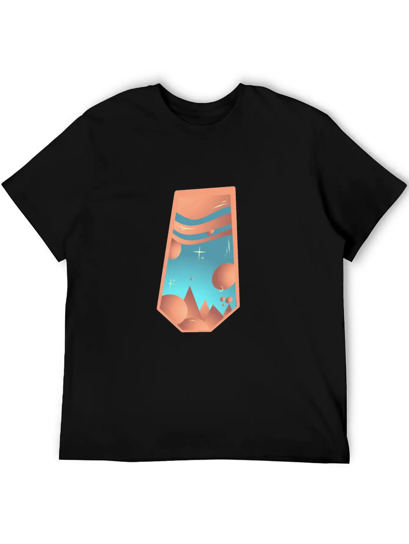 Geometric Vintage World Breathable Graphic T-Shirt – Perfect For Casual Days