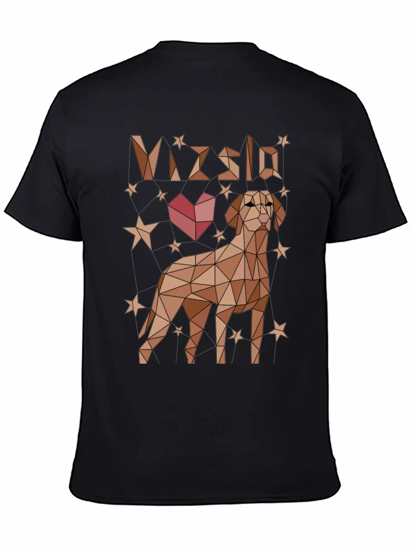 Geometric Vizsla Essential Cotton Tee For Daily Outfits – Unisex Style