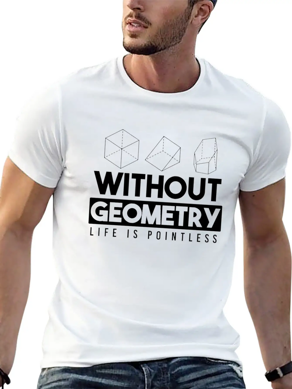 Geometry Award Essential Cotton Tee For Daily Outfits – Unisex Style