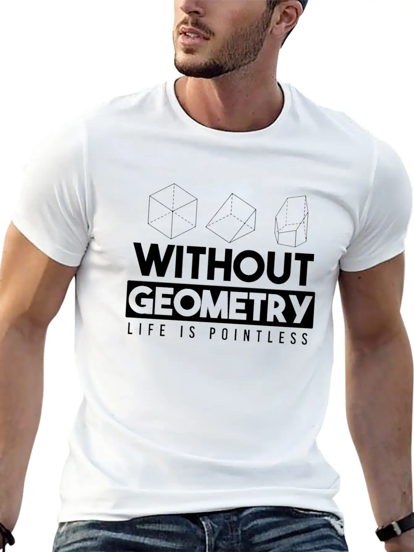Geometry Award Essential Cotton Tee For Daily Outfits – Unisex Style
