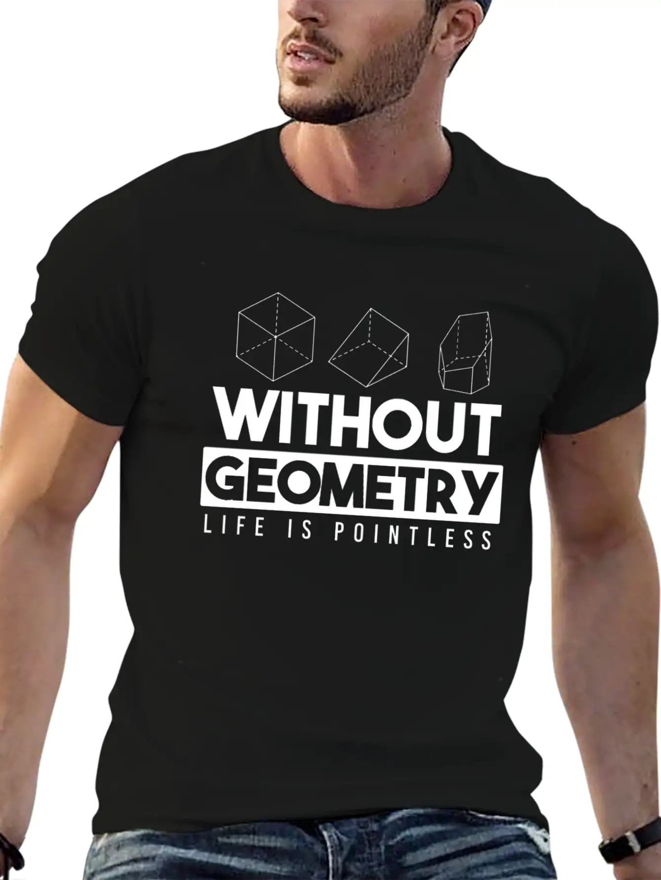 Geometry Award Essential Cotton Tee For Daily Outfits – Unisex Style