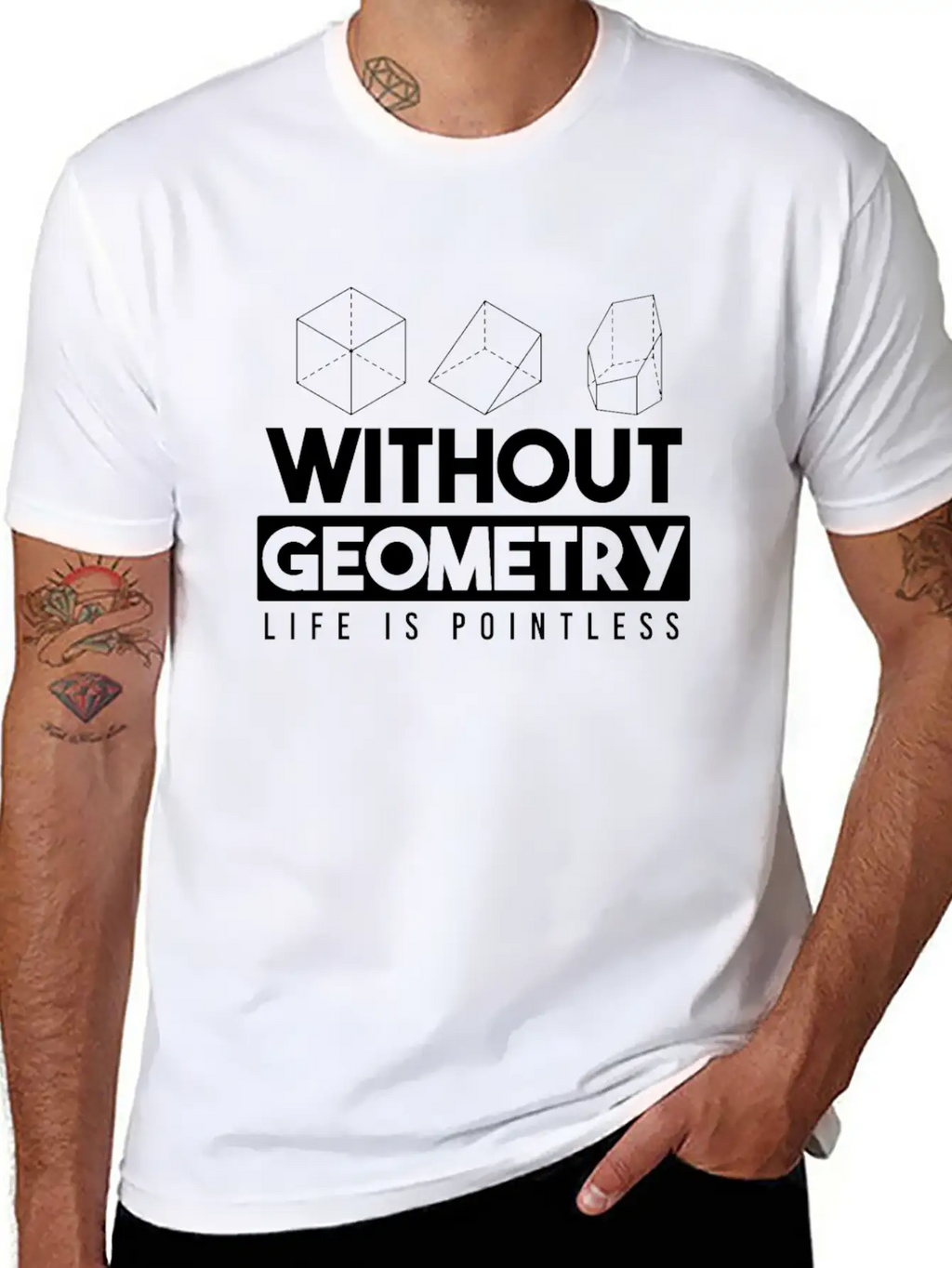 Geometry Award Essential Cotton Tee For Daily Outfits – Unisex Style