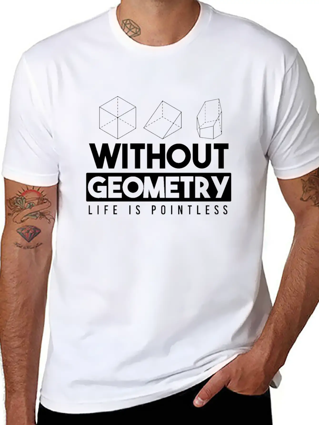 Geometry Award Essential Cotton Tee For Daily Outfits – Unisex Style