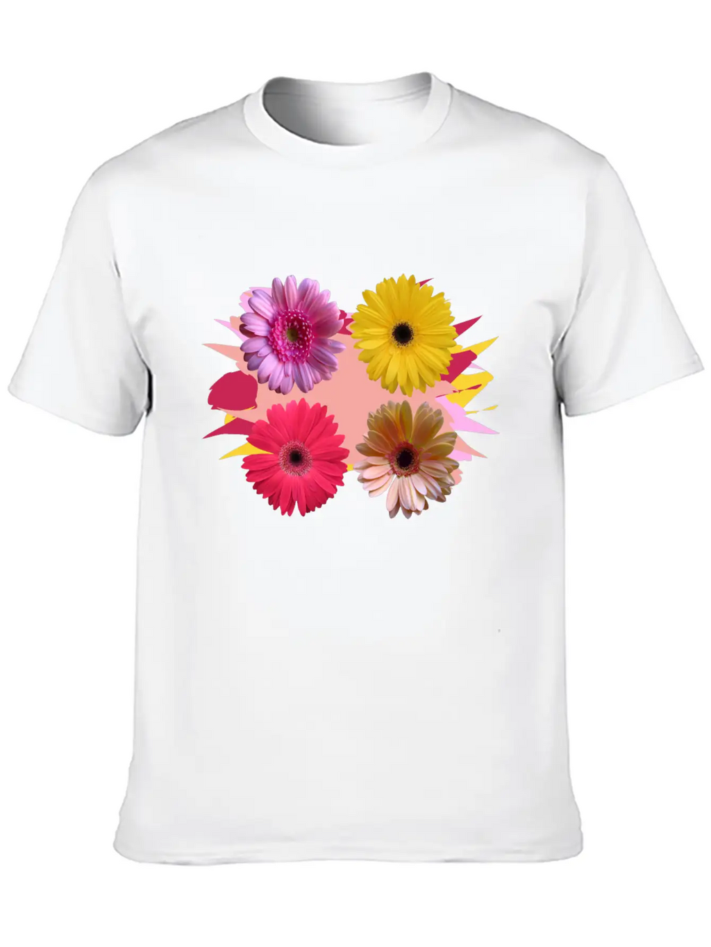 Gerbera Flowers, Daisies, Gerberas, Daisy, Bloom Stylish Everyday T-Shirt – Unisex Basic Cotton Tee