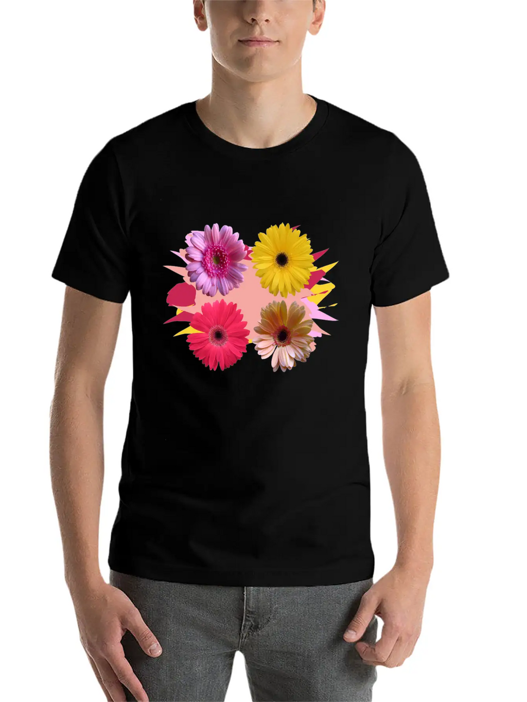 Gerbera Flowers, Daisies, Gerberas, Daisy, Bloom Stylish Everyday T-Shirt – Unisex Basic Cotton Tee