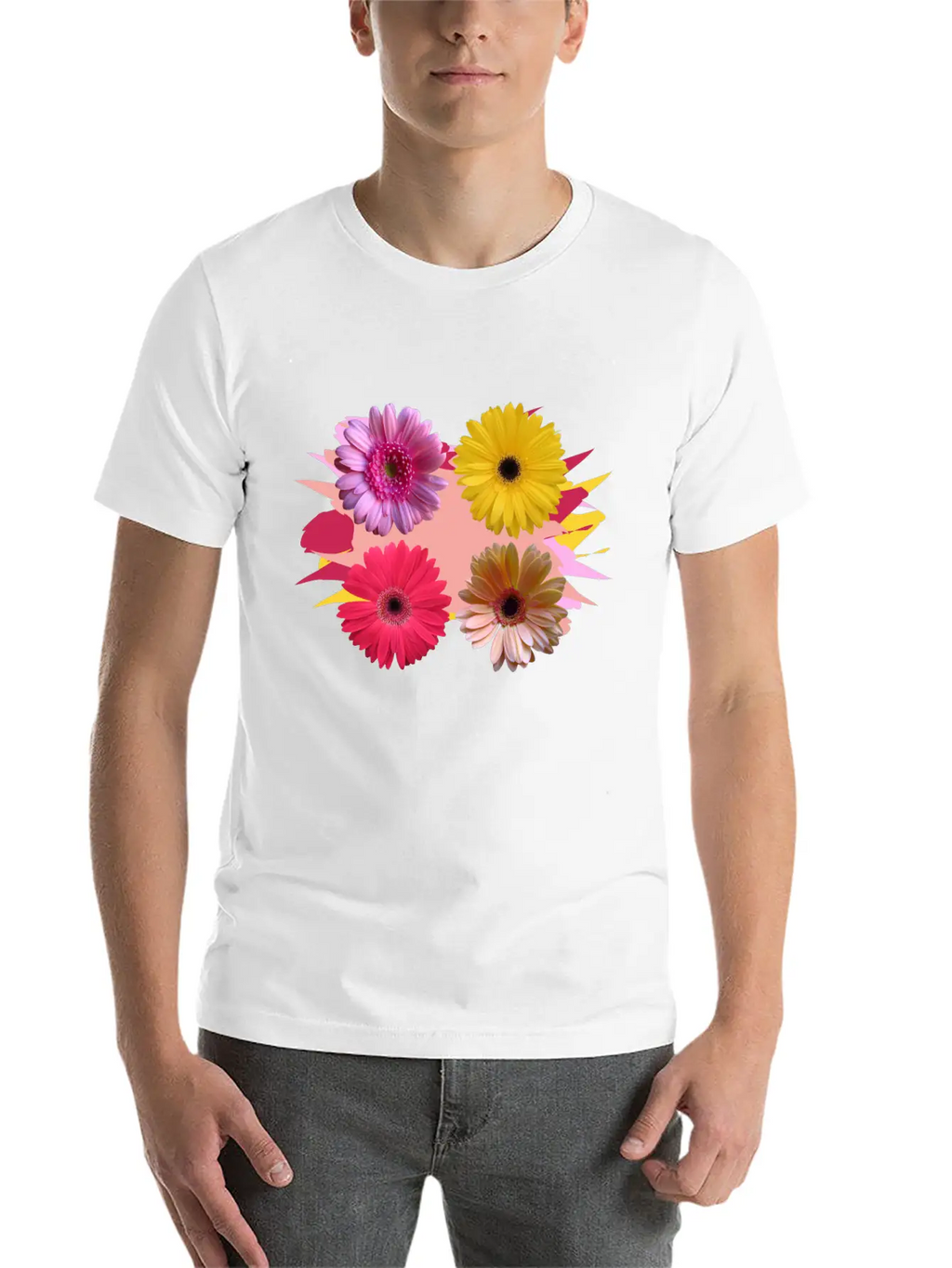 Gerbera Flowers, Daisies, Gerberas, Daisy, Bloom Stylish Everyday T-Shirt – Unisex Basic Cotton Tee