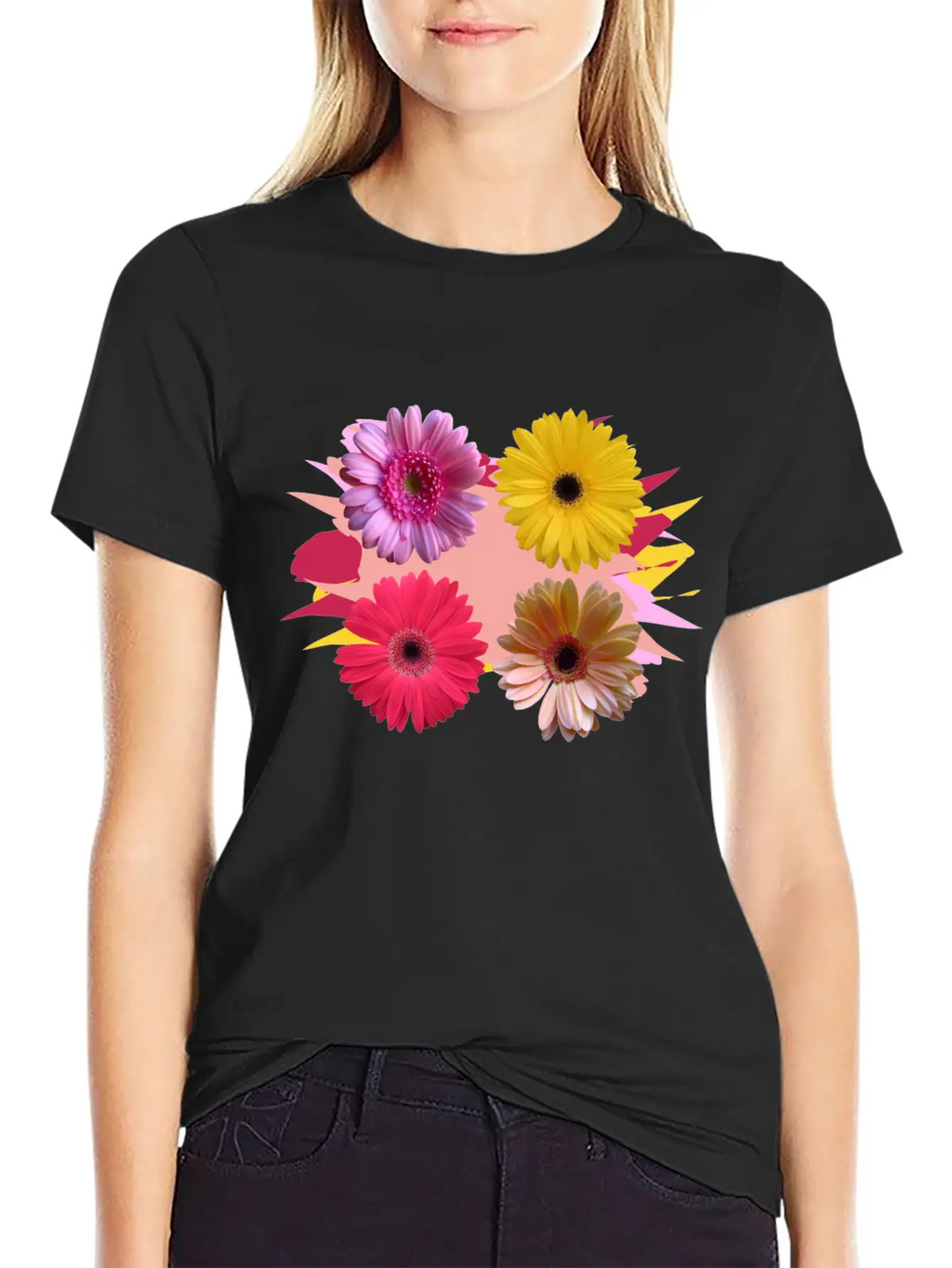 Gerbera Flowers, Daisies, Gerberas, Daisy, Bloom Stylish Everyday T-Shirt – Unisex Basic Cotton Tee
